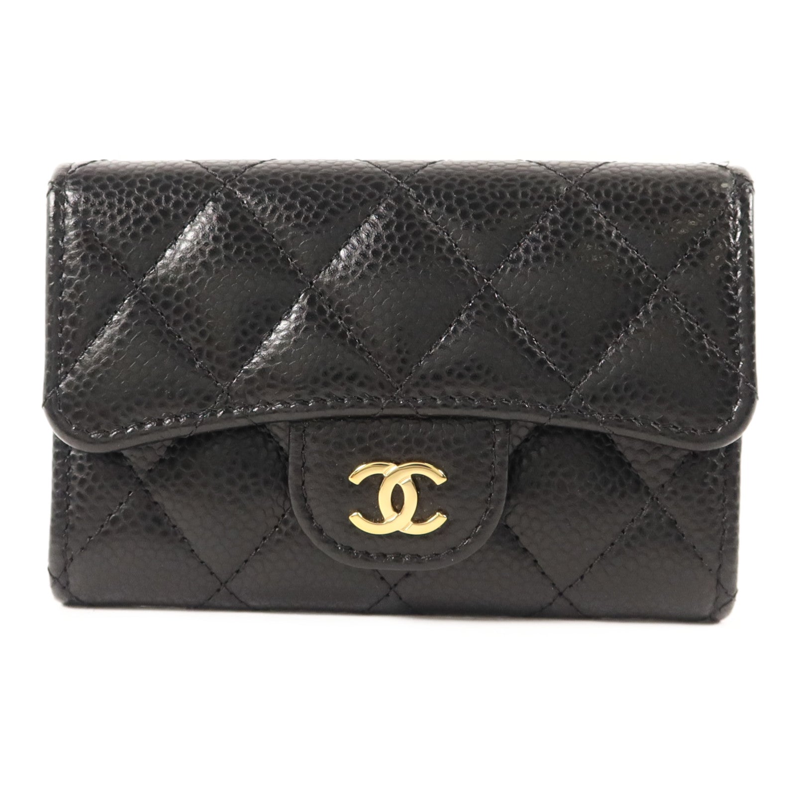 CHANEL 牛皮皮革Card Case金扣卡片套
