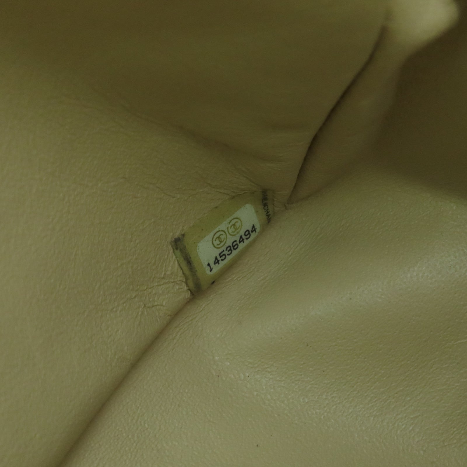 CHANEL Diamond Sheepskin Leather Classic Silver Buckle Shoulder Bag Beige