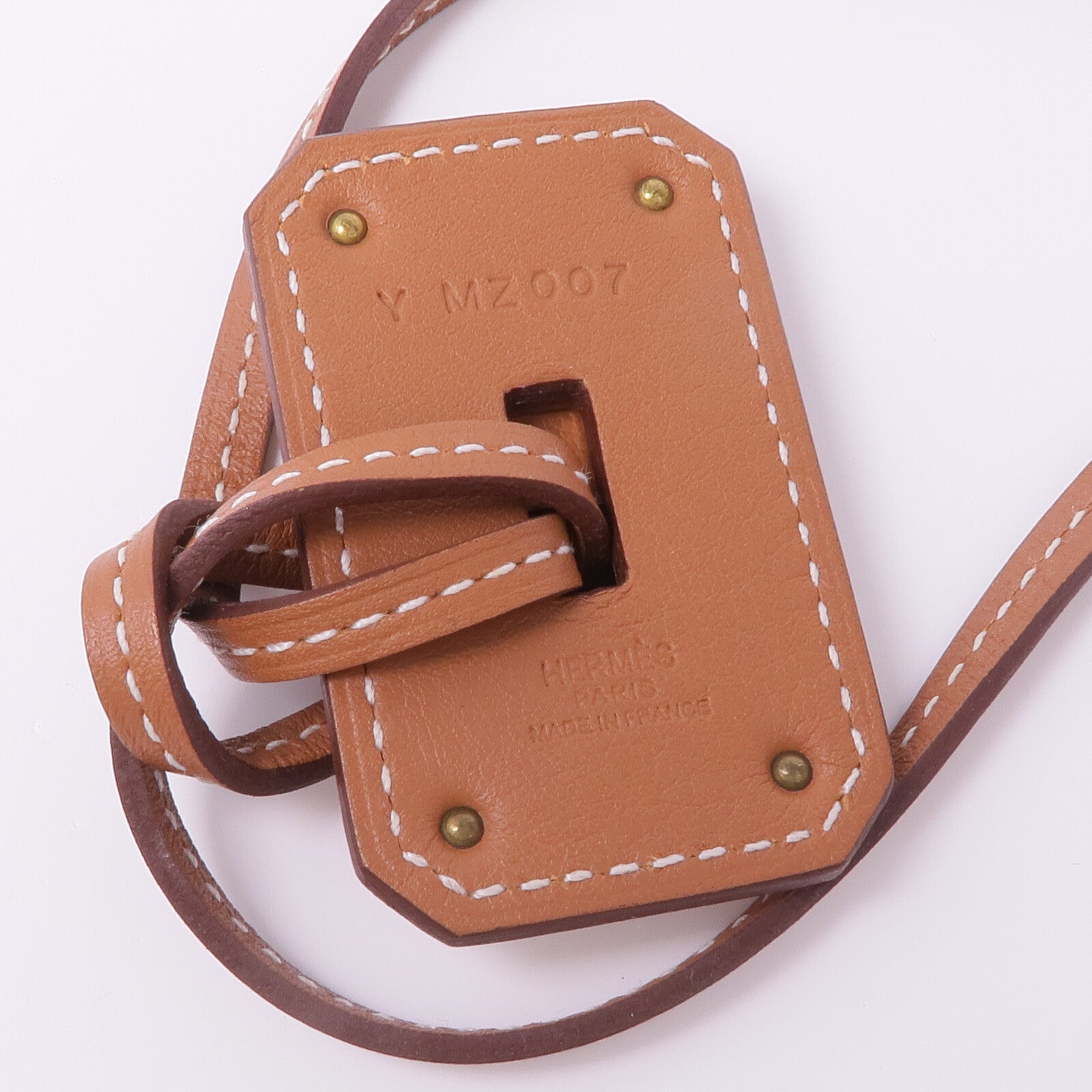 HERMES 金屬/Swift皮革O'Kelly Necklace項鍊Gold
