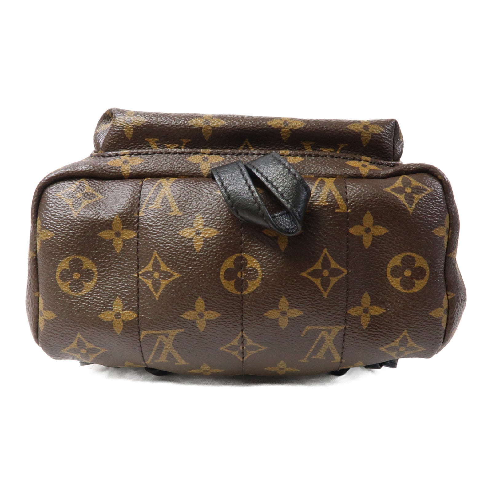 LOUIS VUITTON Monogram Macassar Palm Spring PM金扣背包棕色