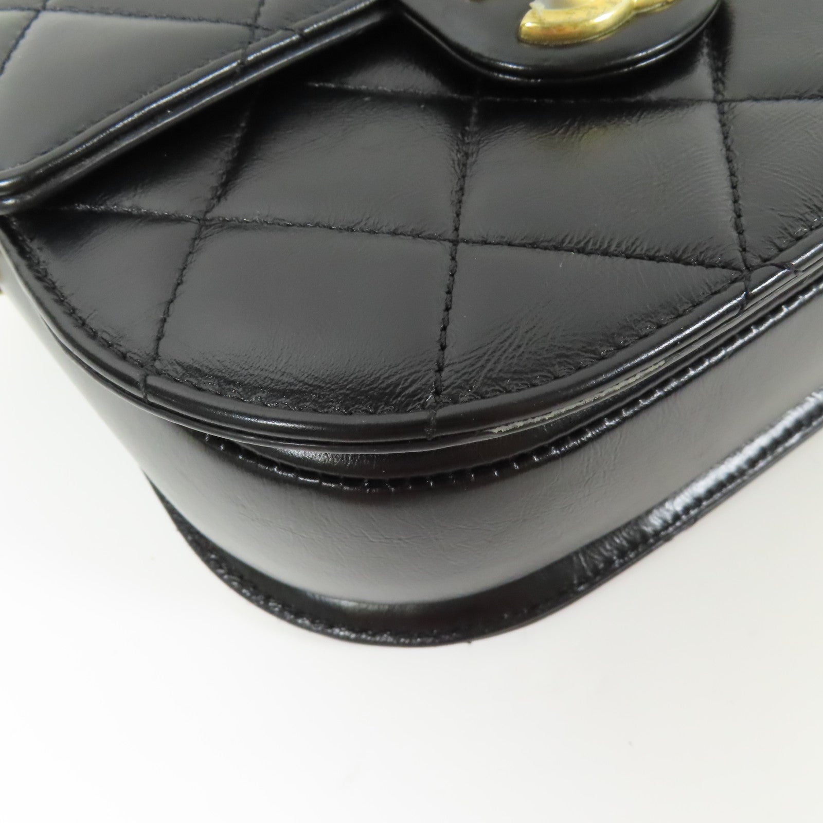 CHANEL 羊皮皮革Mini Messenger Bag金扣肩背袋