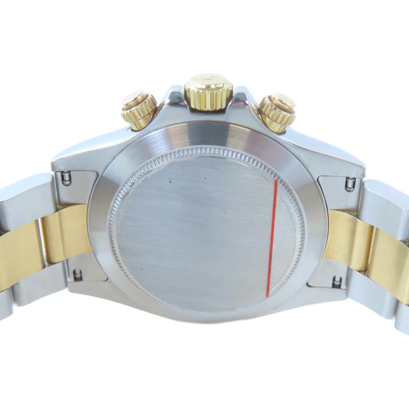 ROLEX Daytona 18K黃金/不鏽鋼手錶自動機芯黑色#15.5cm