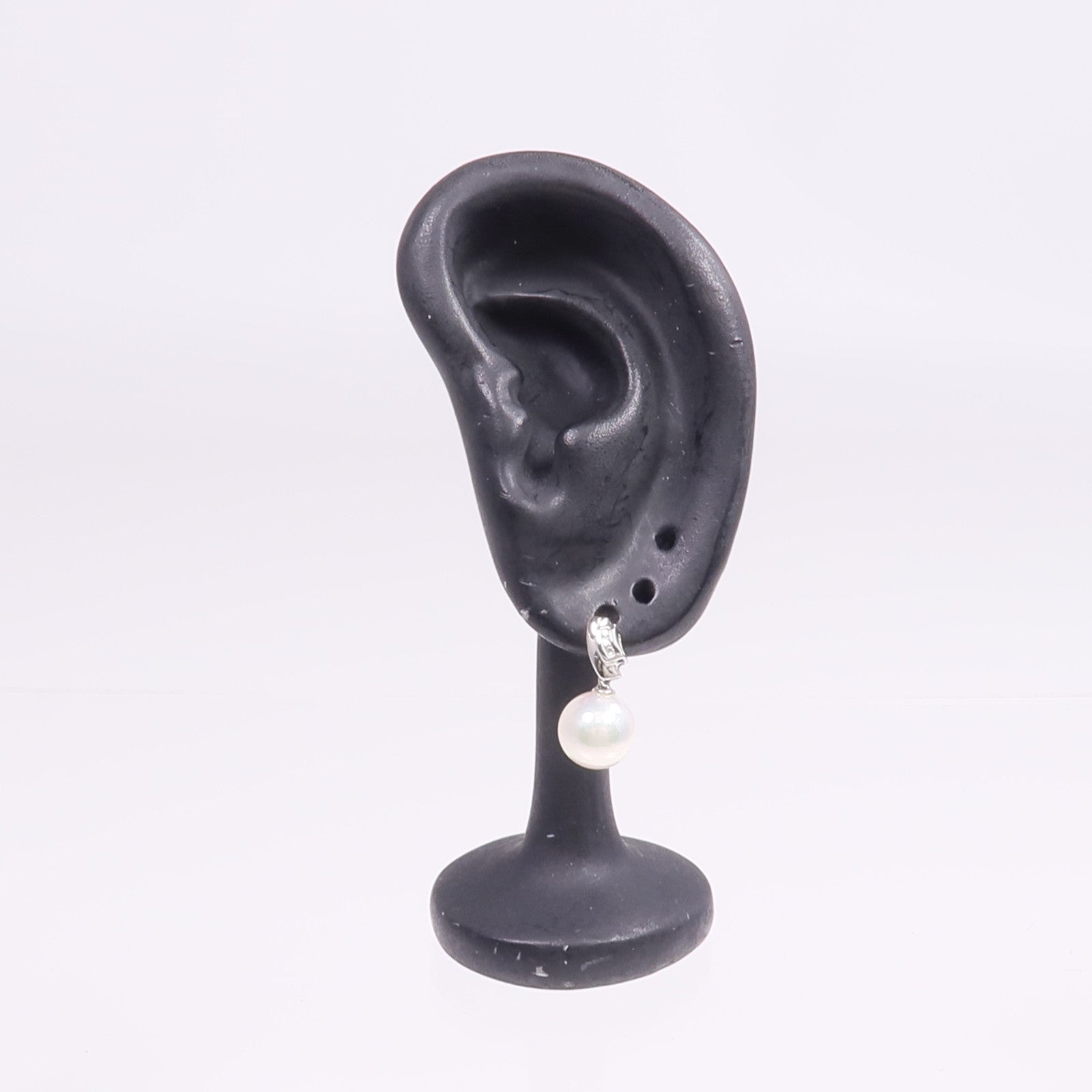 JEWELRY 【激減優惠】18K白金Pearl Diamond Earrings珍珠/鑽石耳環