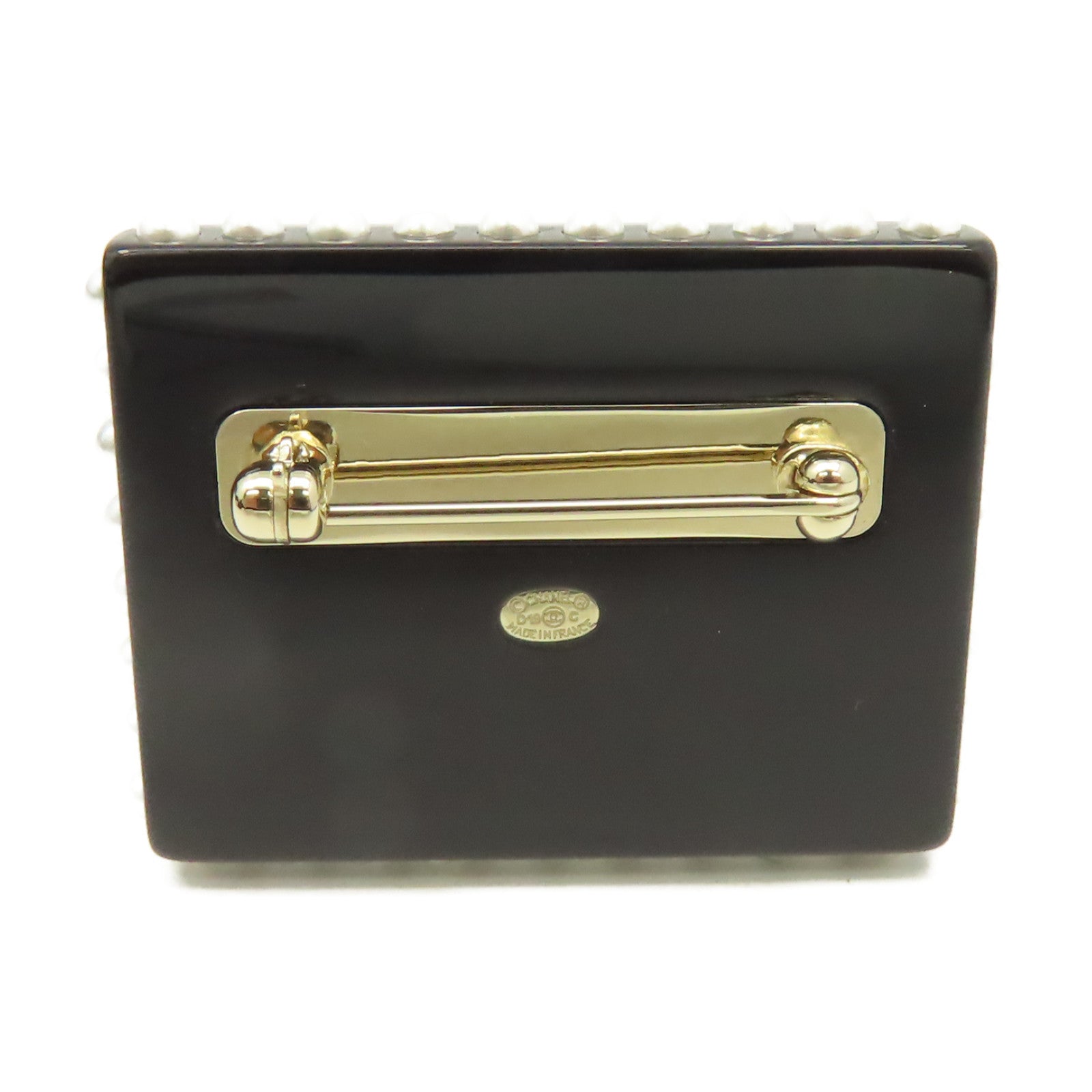 CHANEL **【激減優惠】樹脂/金屬La Pausa Stamp Brooch胸針白色/粉紅色/紅色/黑色/珍珠色