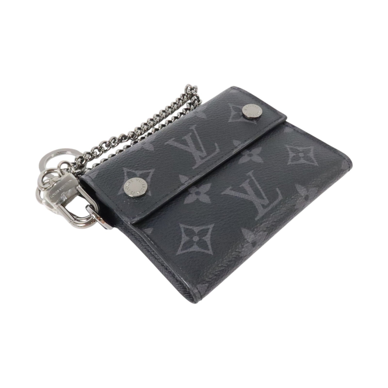 LOUIS VUITTON Monogram Eclipse Chain Wallet錢包