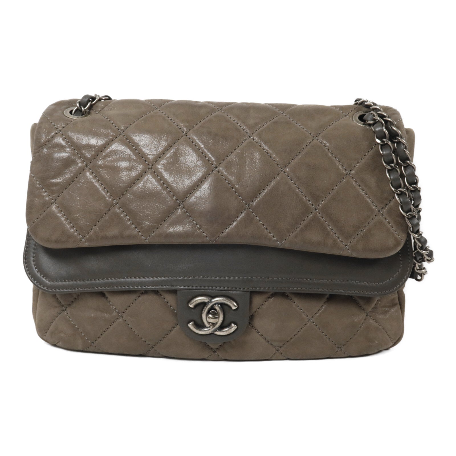 CHANEL 牛皮皮革Chain Shoulder鏈帶肩背袋