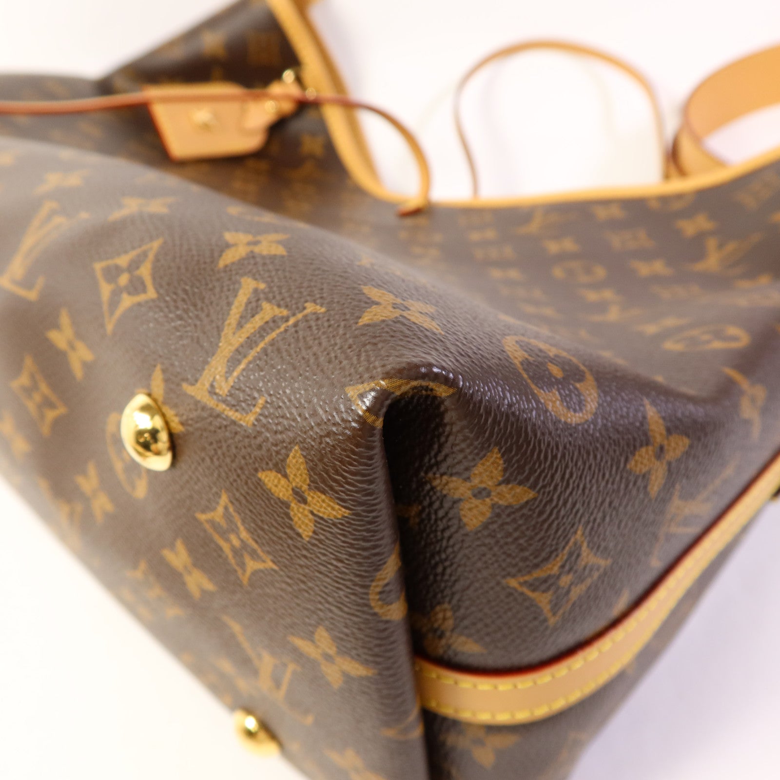 LOUIS VUITTON Monogram Carry All MM金扣肩背袋