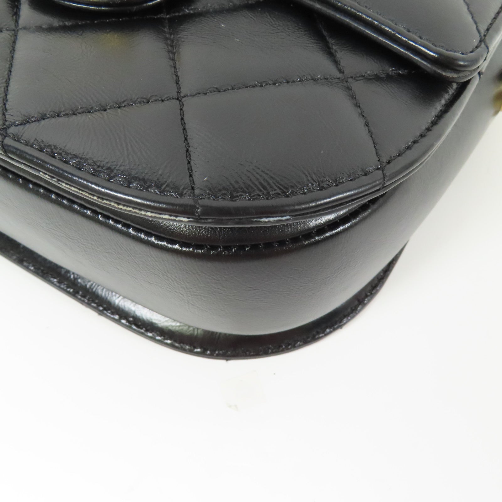 CHANEL 羊皮皮革Mini Messenger Bag金扣肩背袋