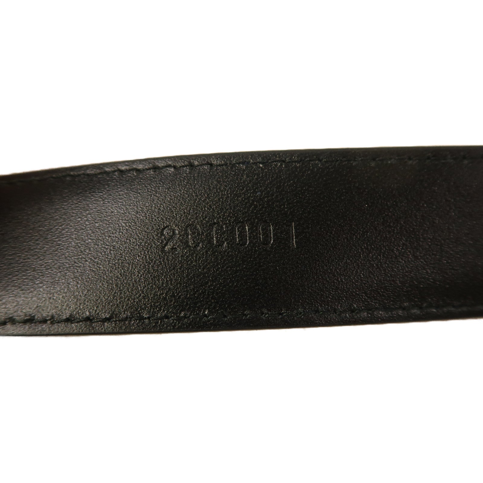 PRADA 牛皮皮革Belt銀扣皮帶黑色