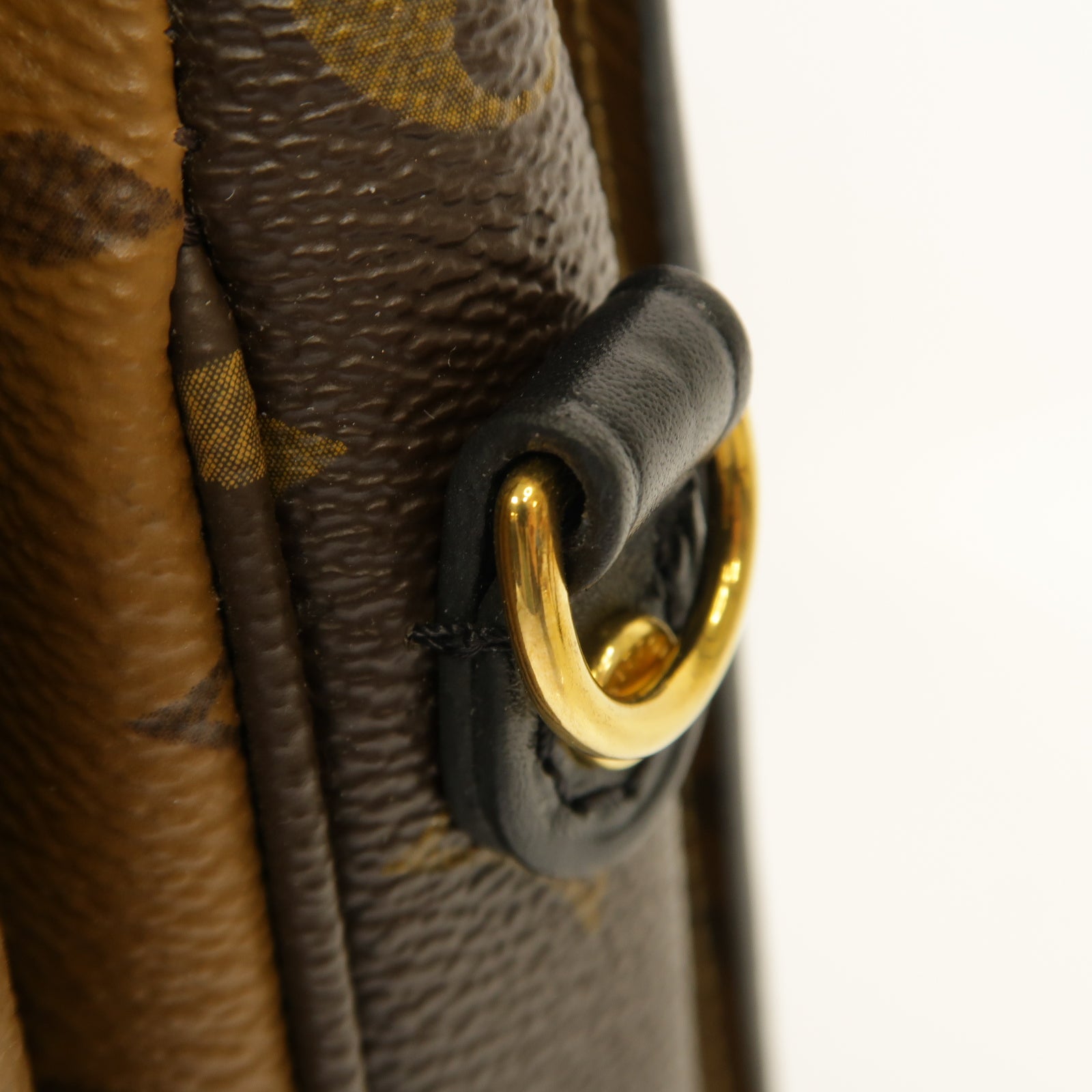 LOUIS VUITTON Monogram Reverse Pochette Metis金扣手挽肩背兩用袋啡色