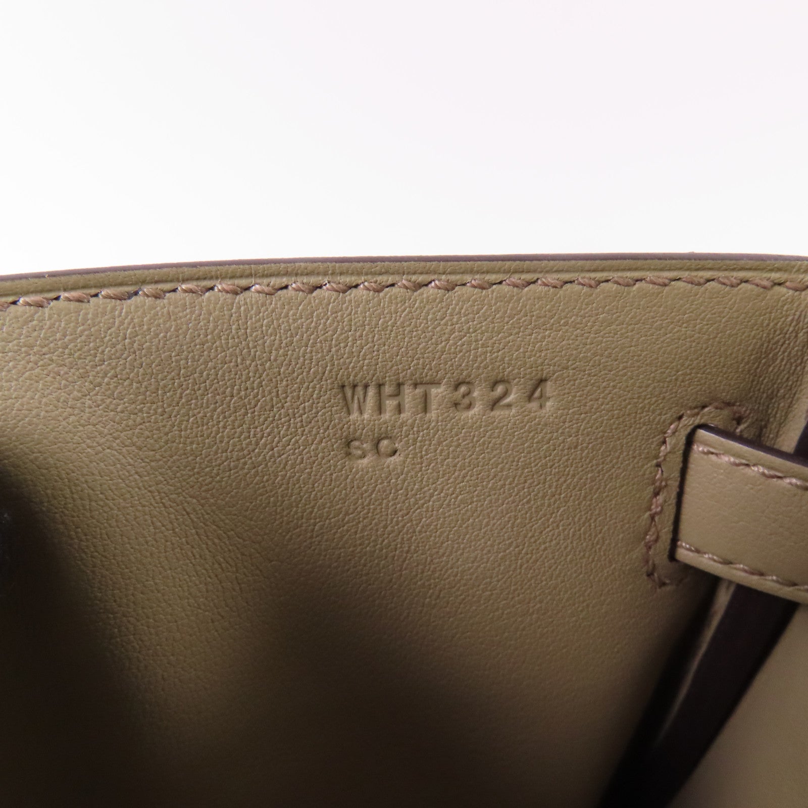 HERMES 【激減優惠】Swift皮革Kelly Jump銀扣背包Beige Marfa