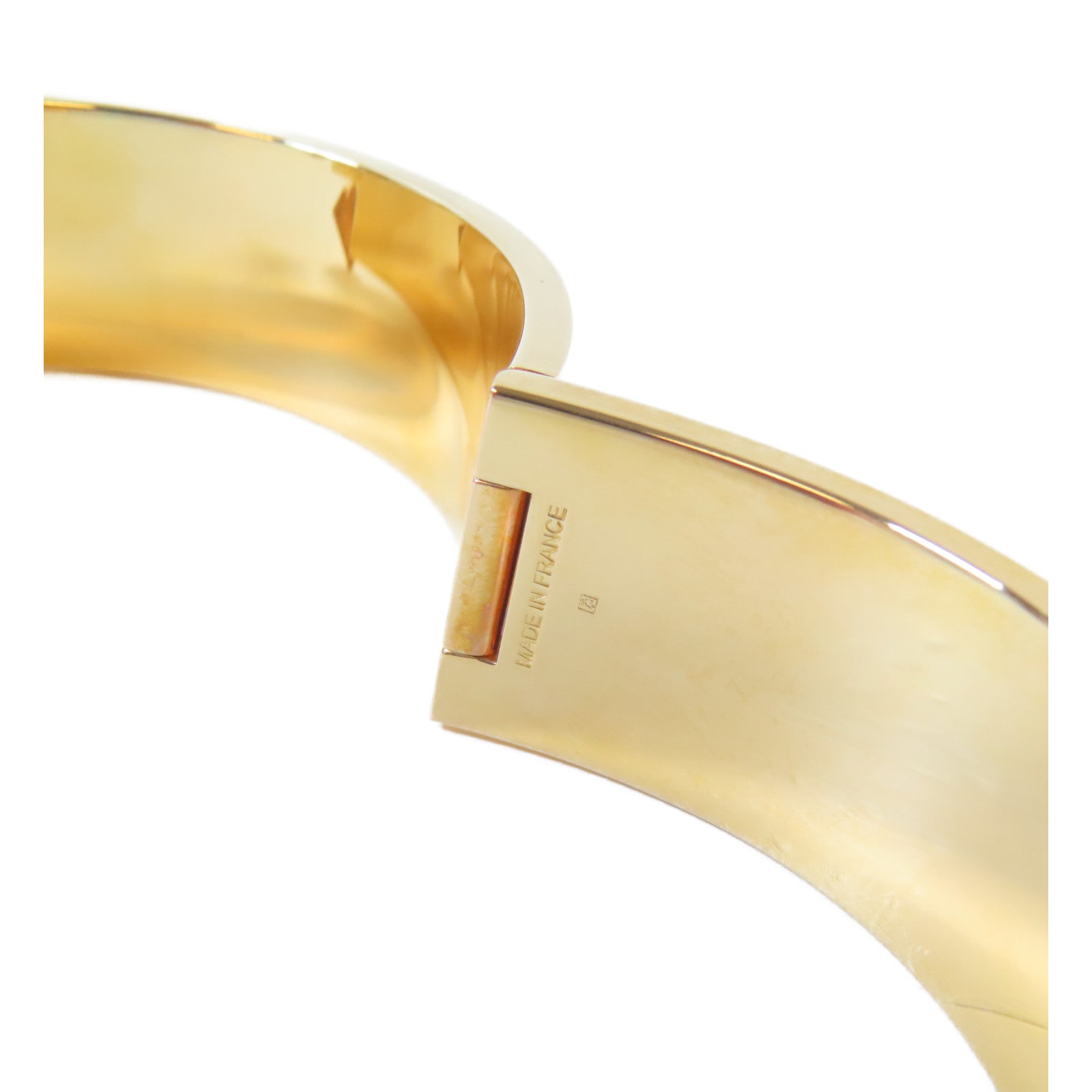 HERMES 【激減優惠】金屬Clic-Clac H Bracelet手鐲粉紅色#17cm