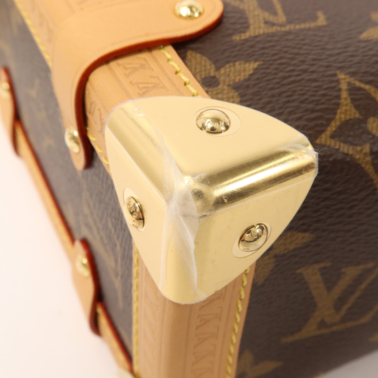LOUIS VUITTON Monogram Side Trunk MM手挽肩背兩用袋