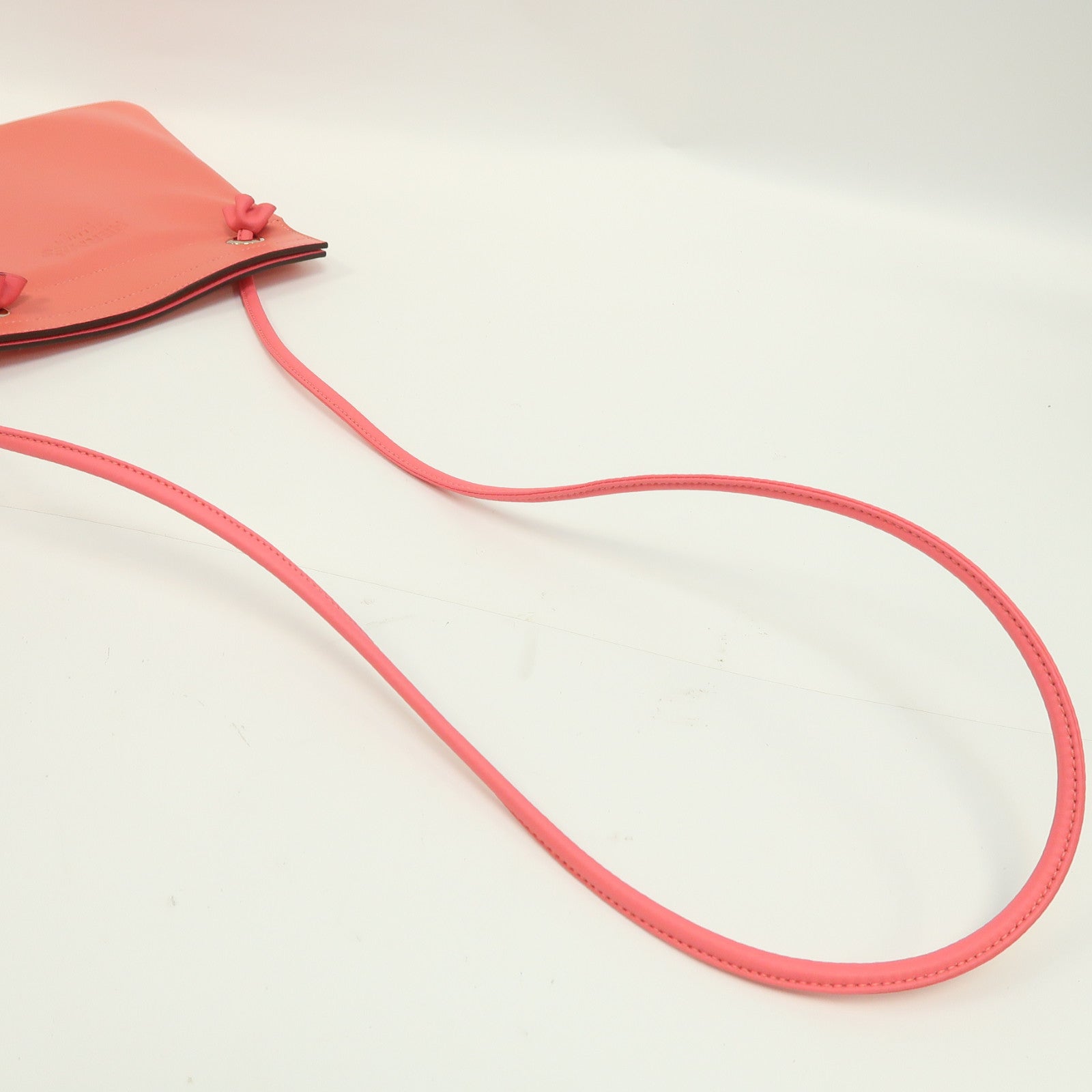 HERMES Swift皮革Aline銀扣肩背袋粉Rose Azalee粉紅色