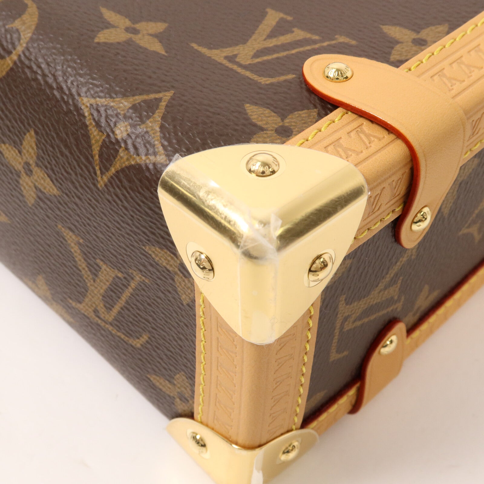 LOUIS VUITTON Monogram Side Trunk MM手挽肩背兩用袋