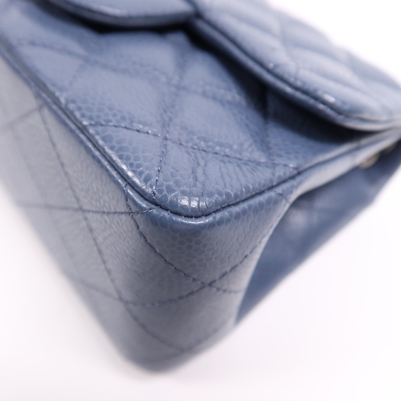 CHANEL 羊皮皮革Mini Classic 17銀扣鏈帶肩背袋