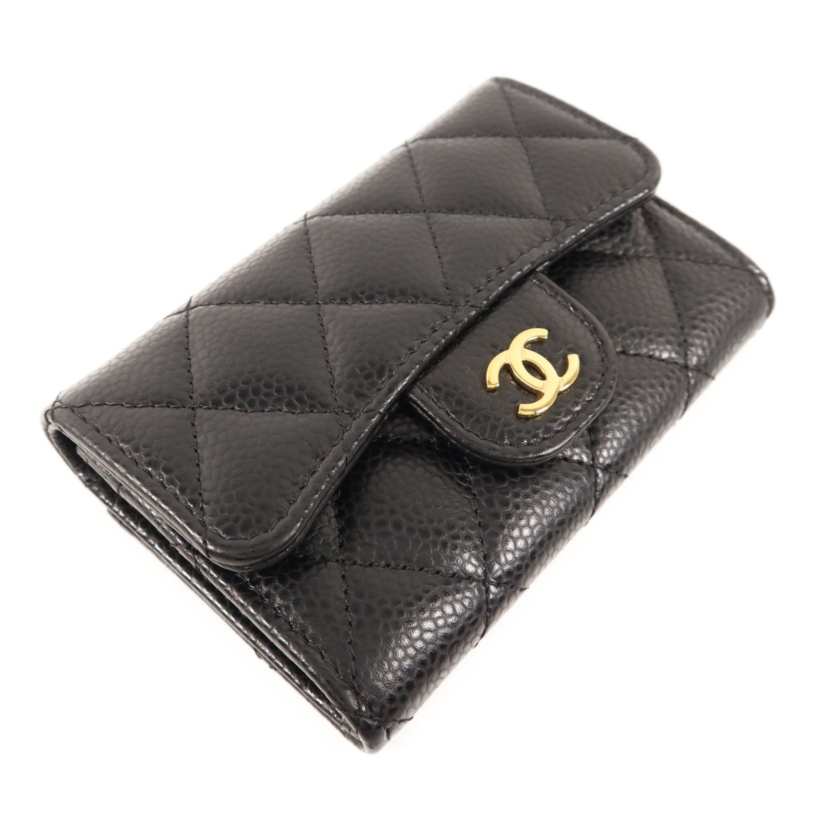 CHANEL 牛皮皮革Card Case金扣卡片套