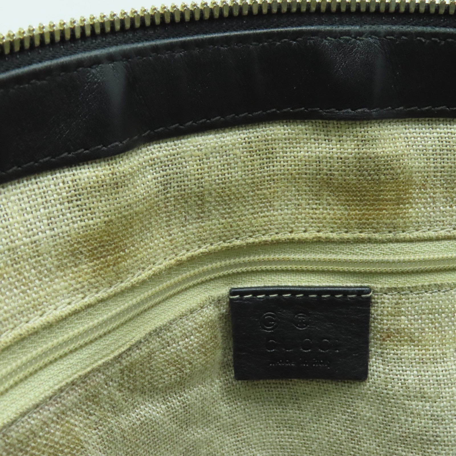 GUCCI 皮革2way Shoulder Bag金扣手挽肩背兩用袋黒色
