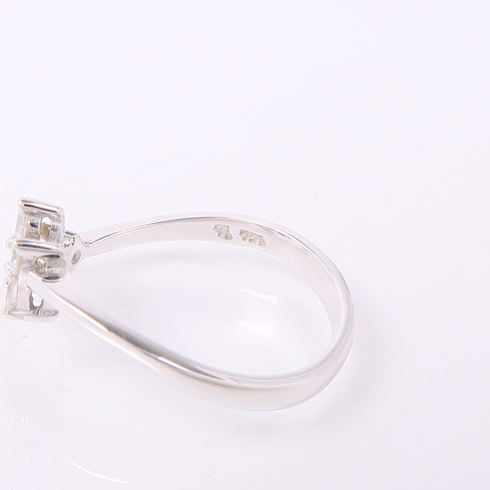 JEWELRY 【激減優惠】18K白金Diamond Ring鑽石戒指US#5.75