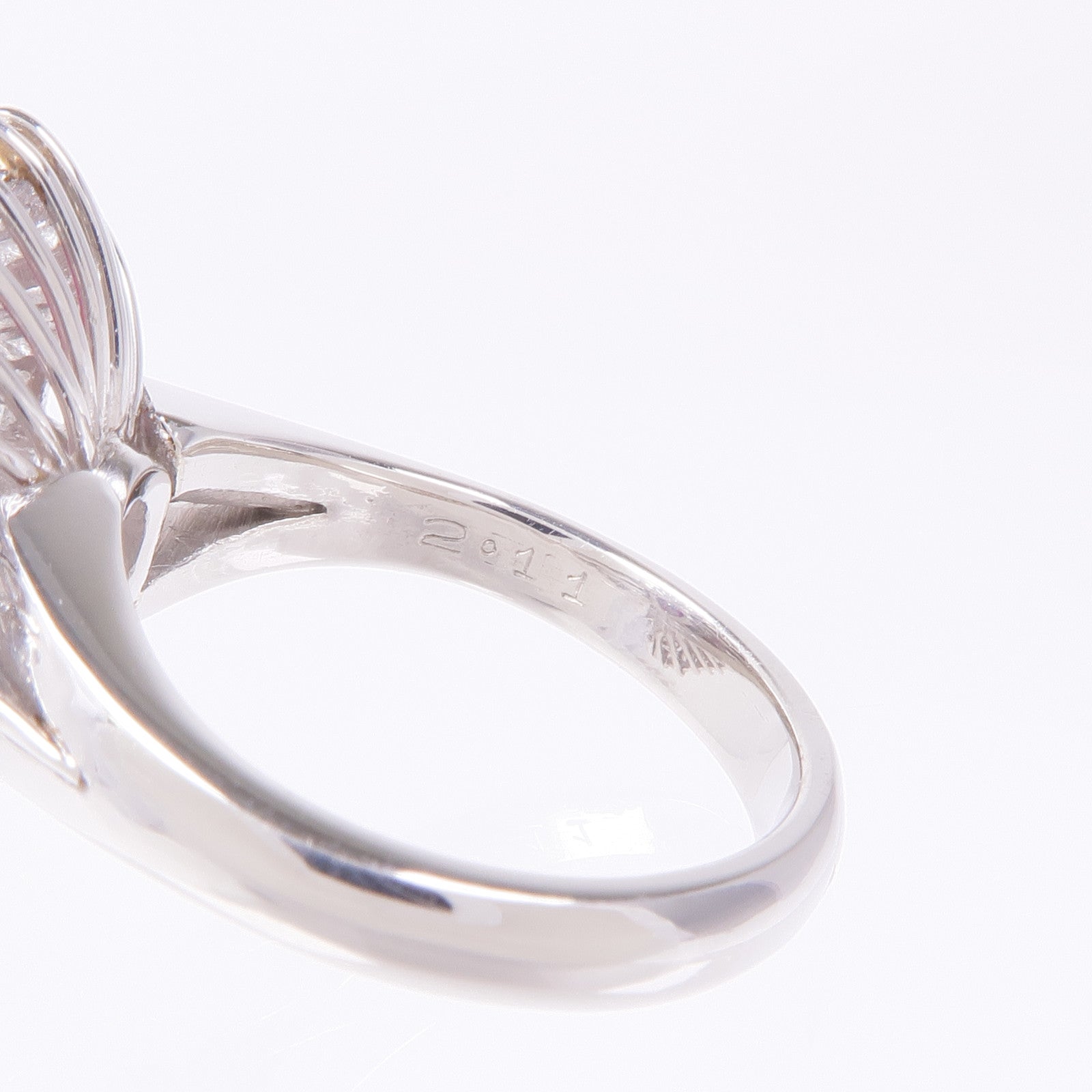 JEWELRY PT900鉑金Tourmaline/Diamond Ring碧璽/鑽石戒指US#5.25