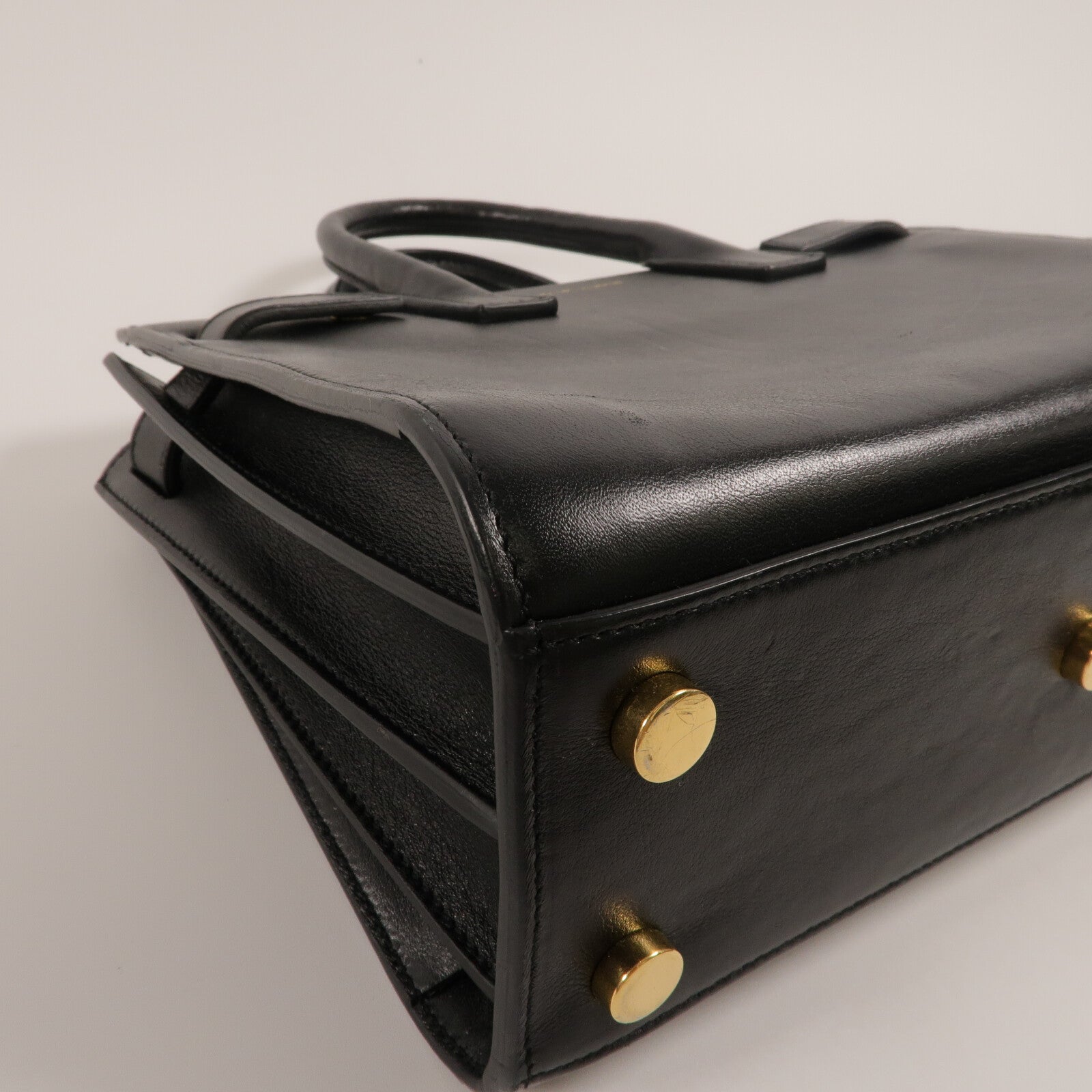 SAINT LAURENT 牛皮皮革Sac De Jour Nano手挽肩背兩用袋