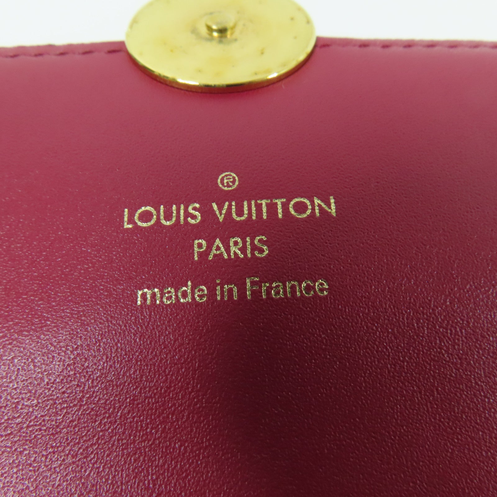 LOUIS VUITTON Monogram Portefeuille Flore金扣鏈帶肩背袋