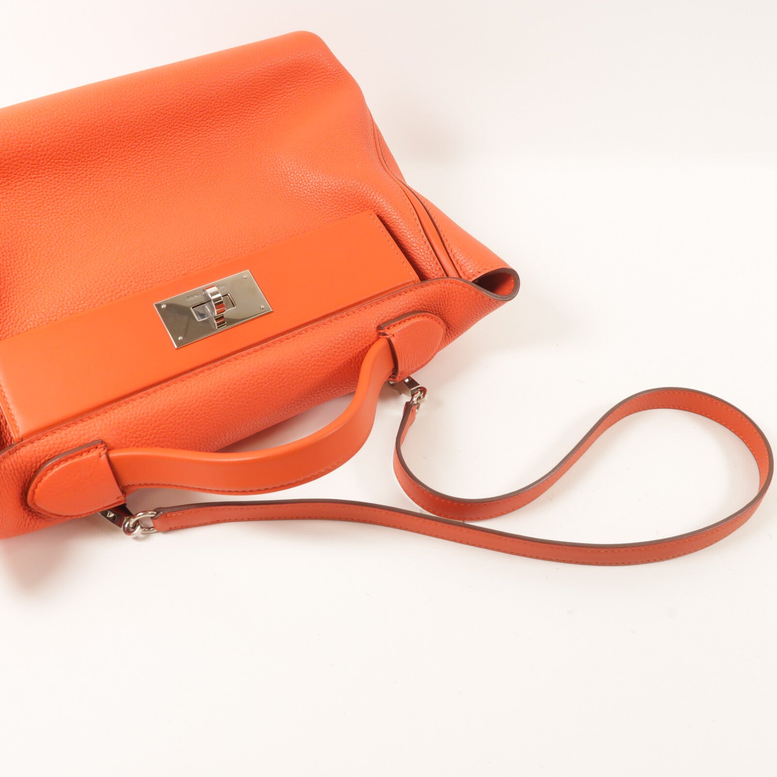 HERMES Clemence皮革24/24 29cm手挽肩背兩用袋Capucine