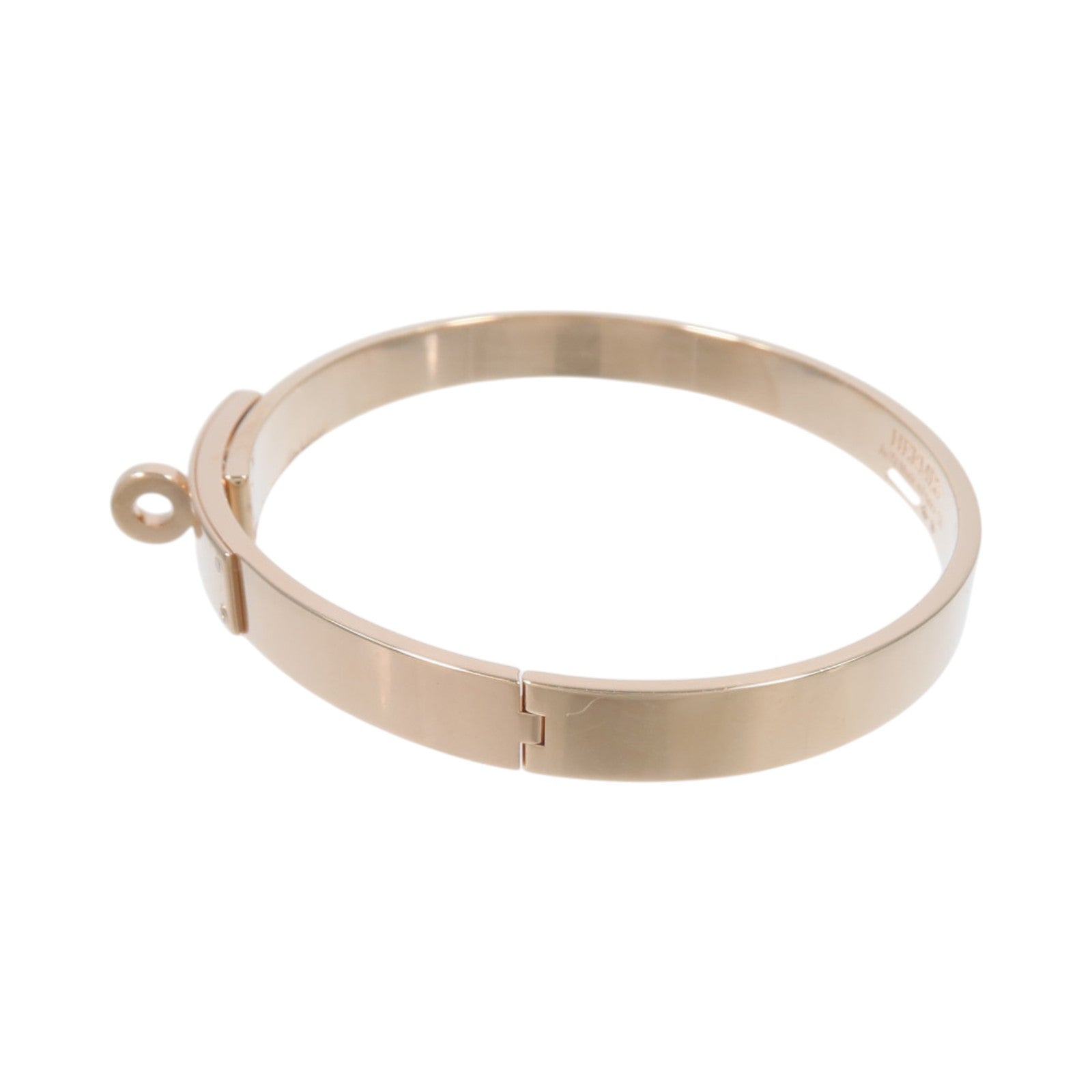 HERMES 18K玫瑰金Kelly Bracelet鑽石手鐲