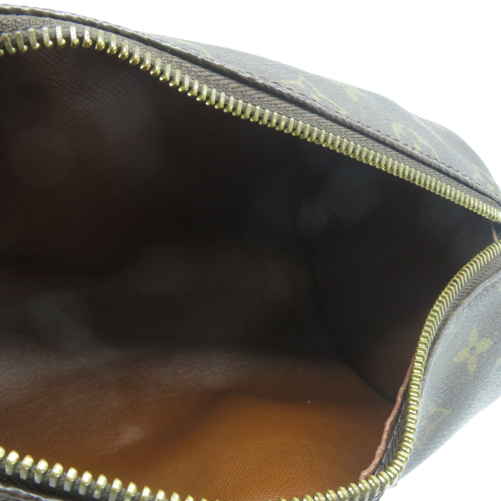 LOUIS VUITTON 【清倉大減價】Monogram Papillon PM金扣手挽袋啡色