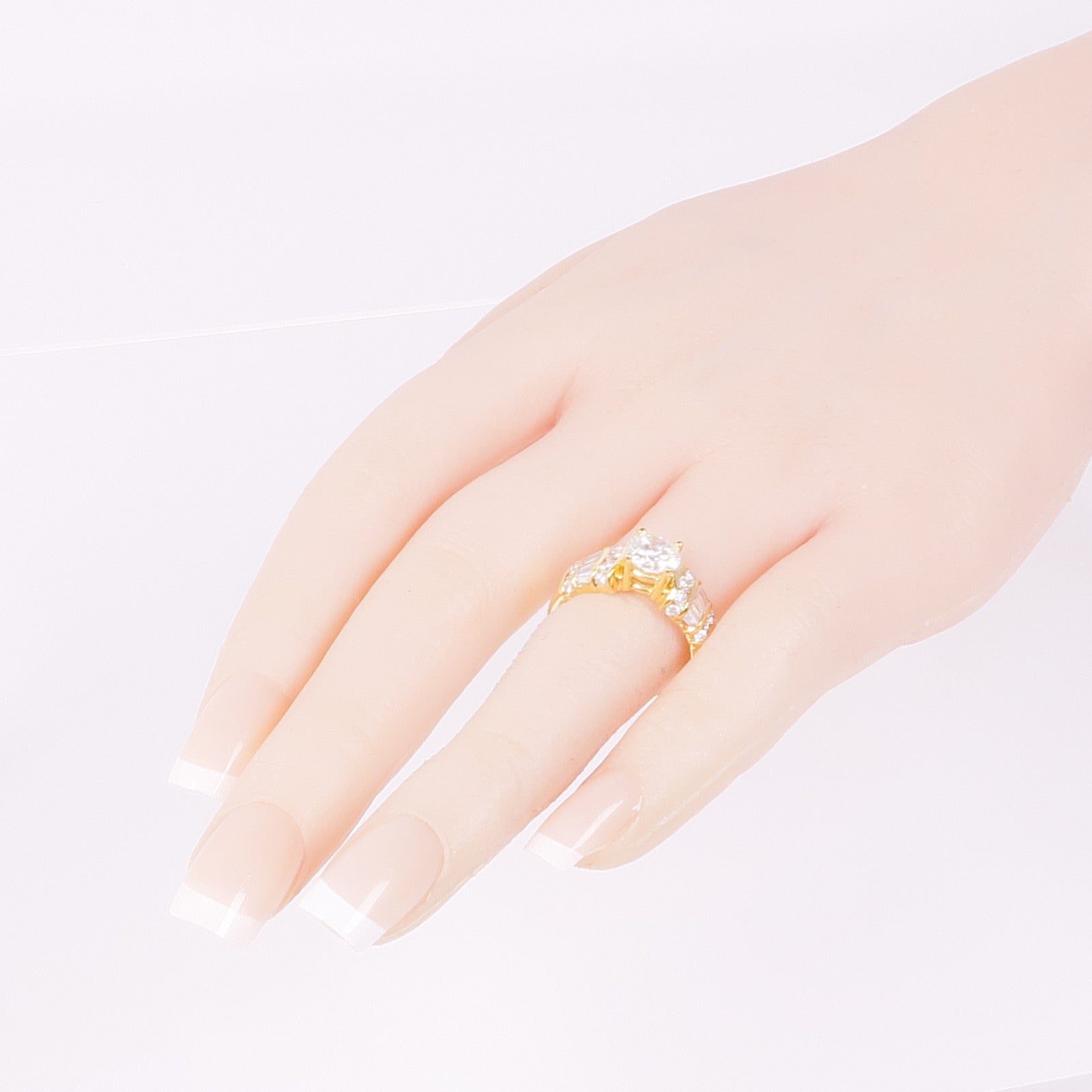 JEWELRY 18K黃金Diamond Ring鑽石戒指US#6.75