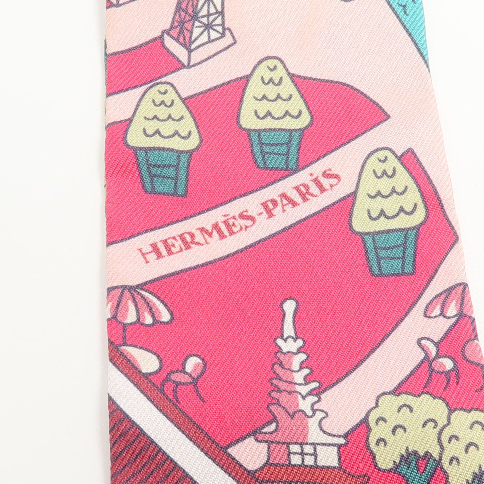 HERMES 絲質Twilly絲巾