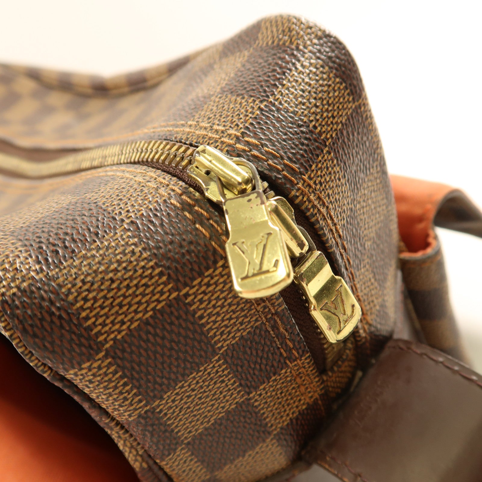 LOUIS VUITTON Damier Bastille金扣肩背袋啡色