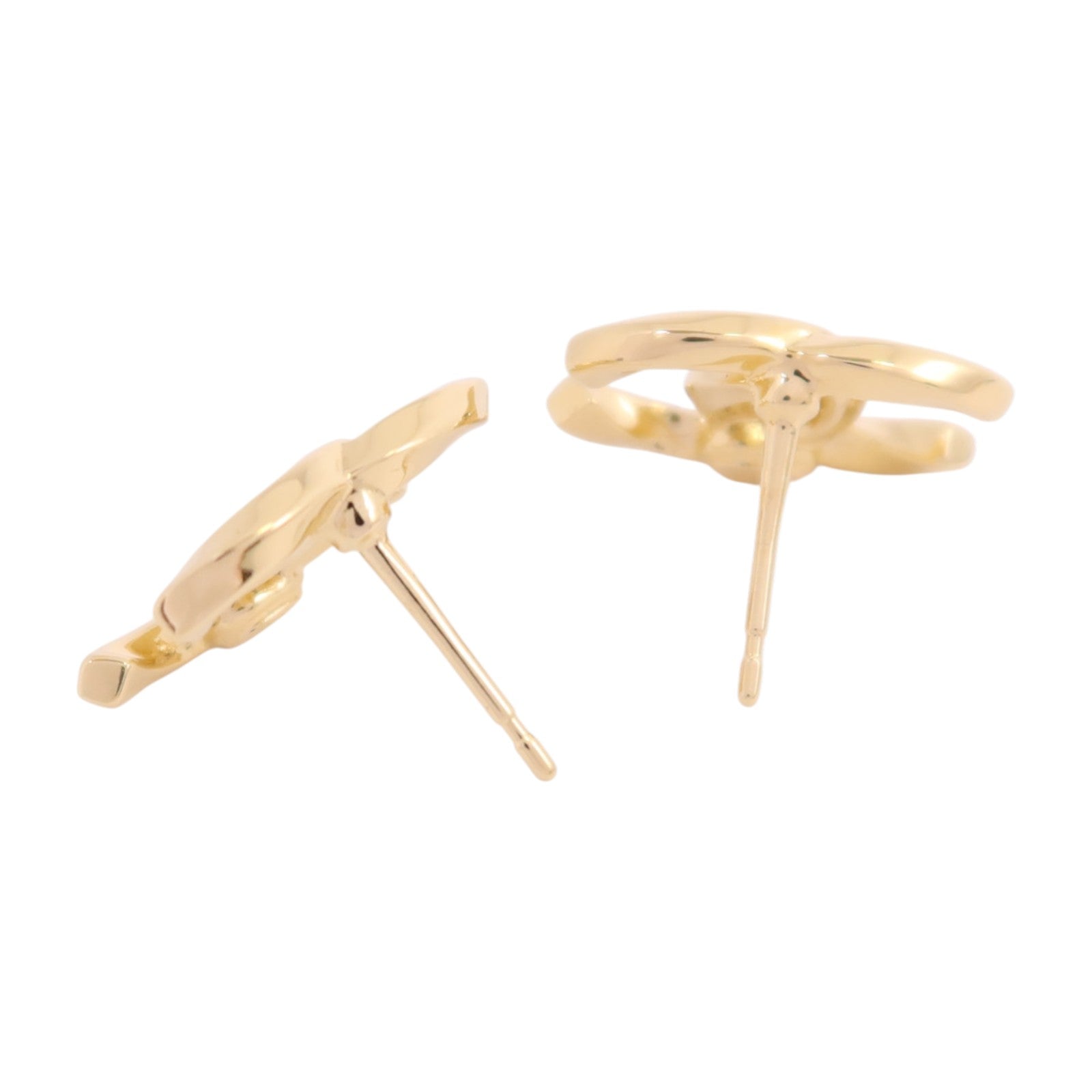 CHANEL 金屬CC Earrings金扣耳環