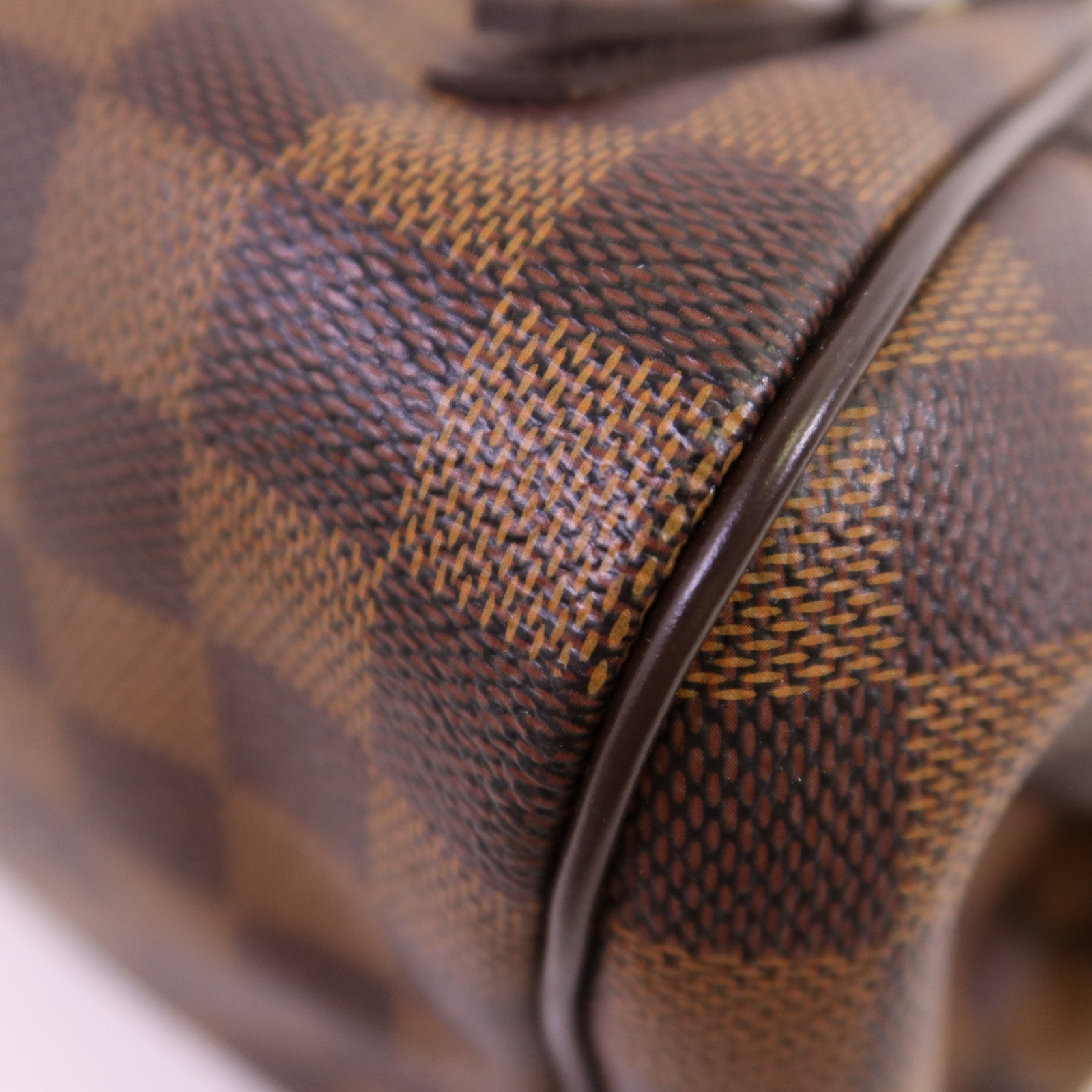 LOUIS VUITTON Damier Rivington PM金扣手挽袋