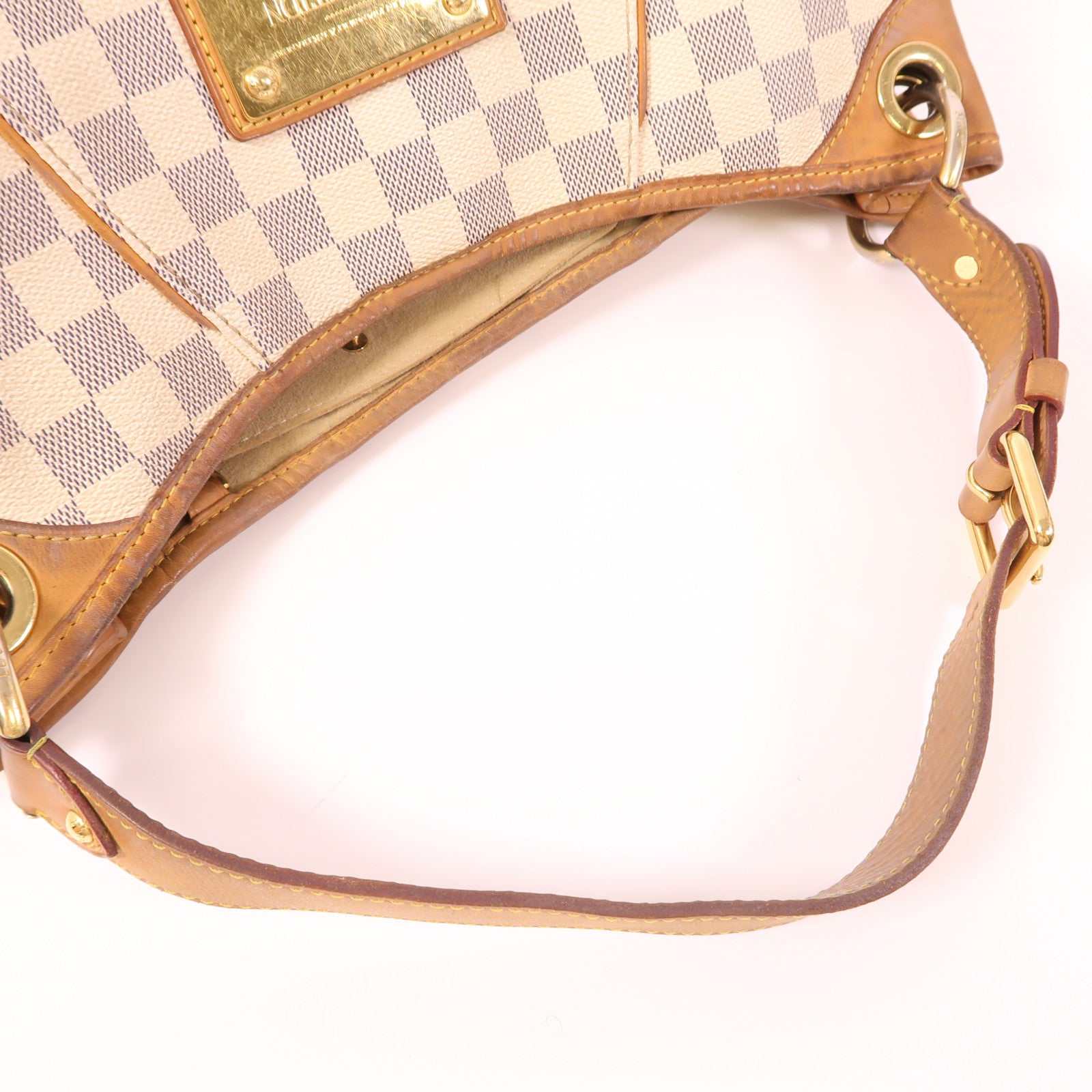 LOUIS VUITTON Damier Azur Galliera PM金扣肩背袋