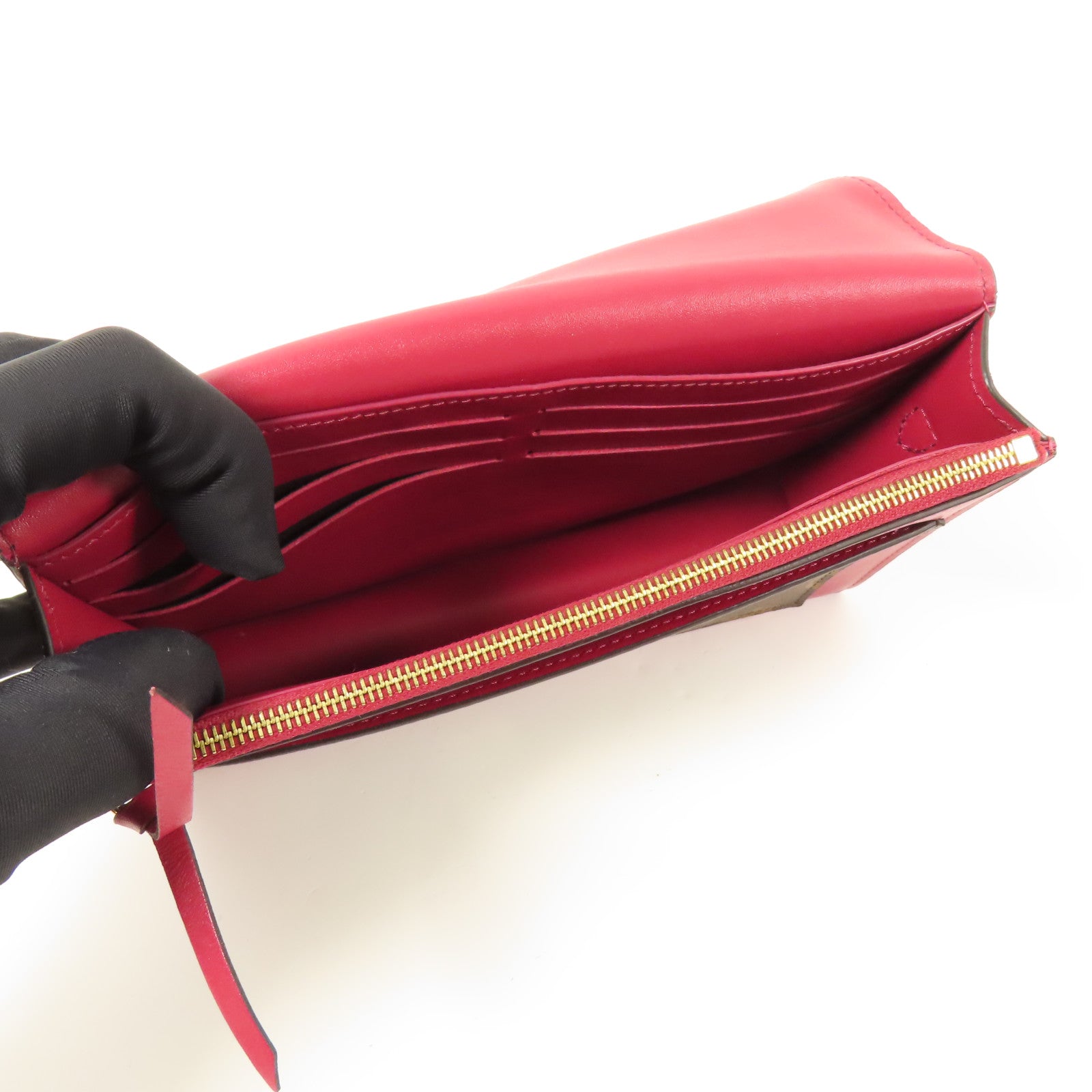 LOUIS VUITTON Monogram Portefeuille Flore金扣鏈帶肩背袋