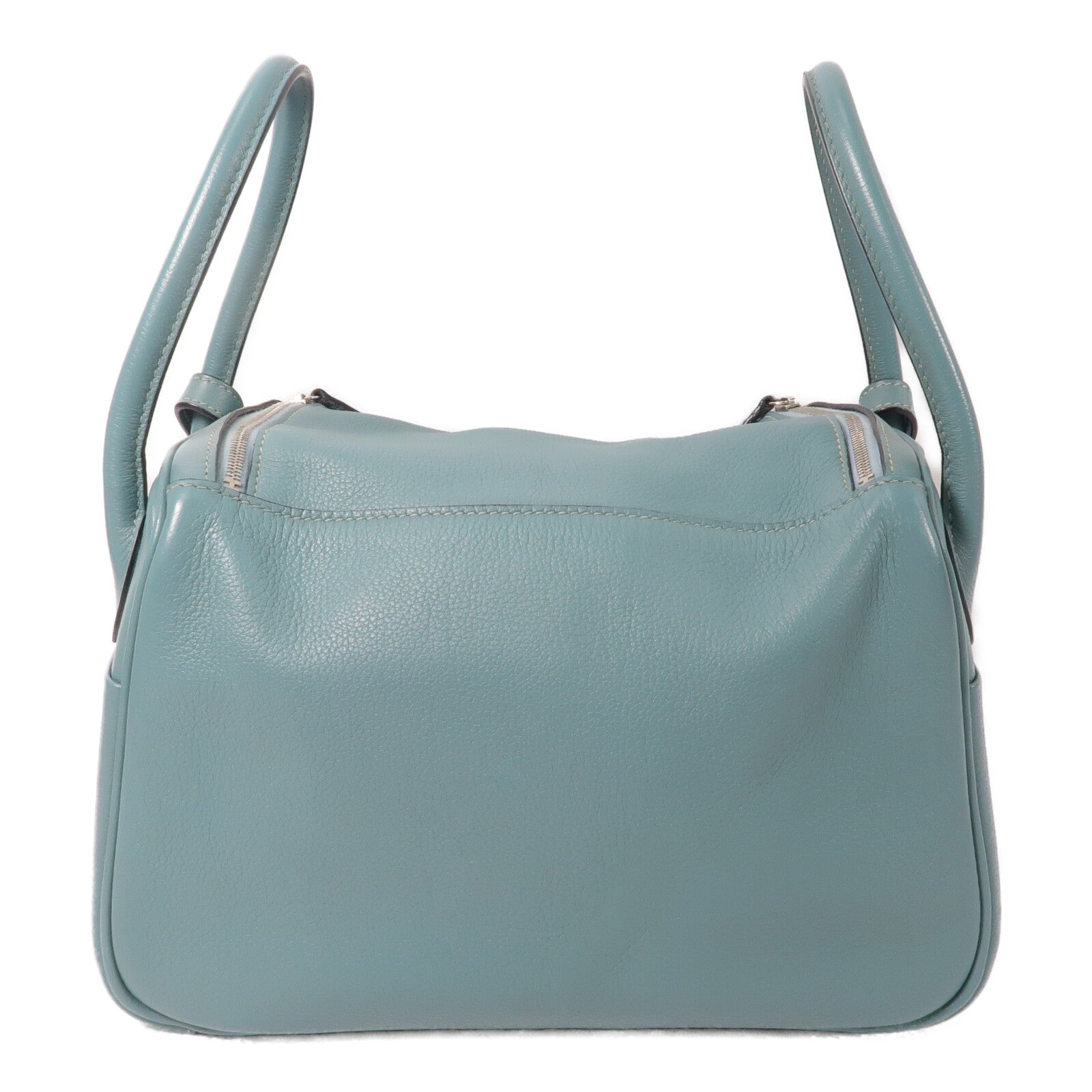 HERMES Evercolor皮革Lindy 26手挽肩背兩用袋Bleu Saint Cyr