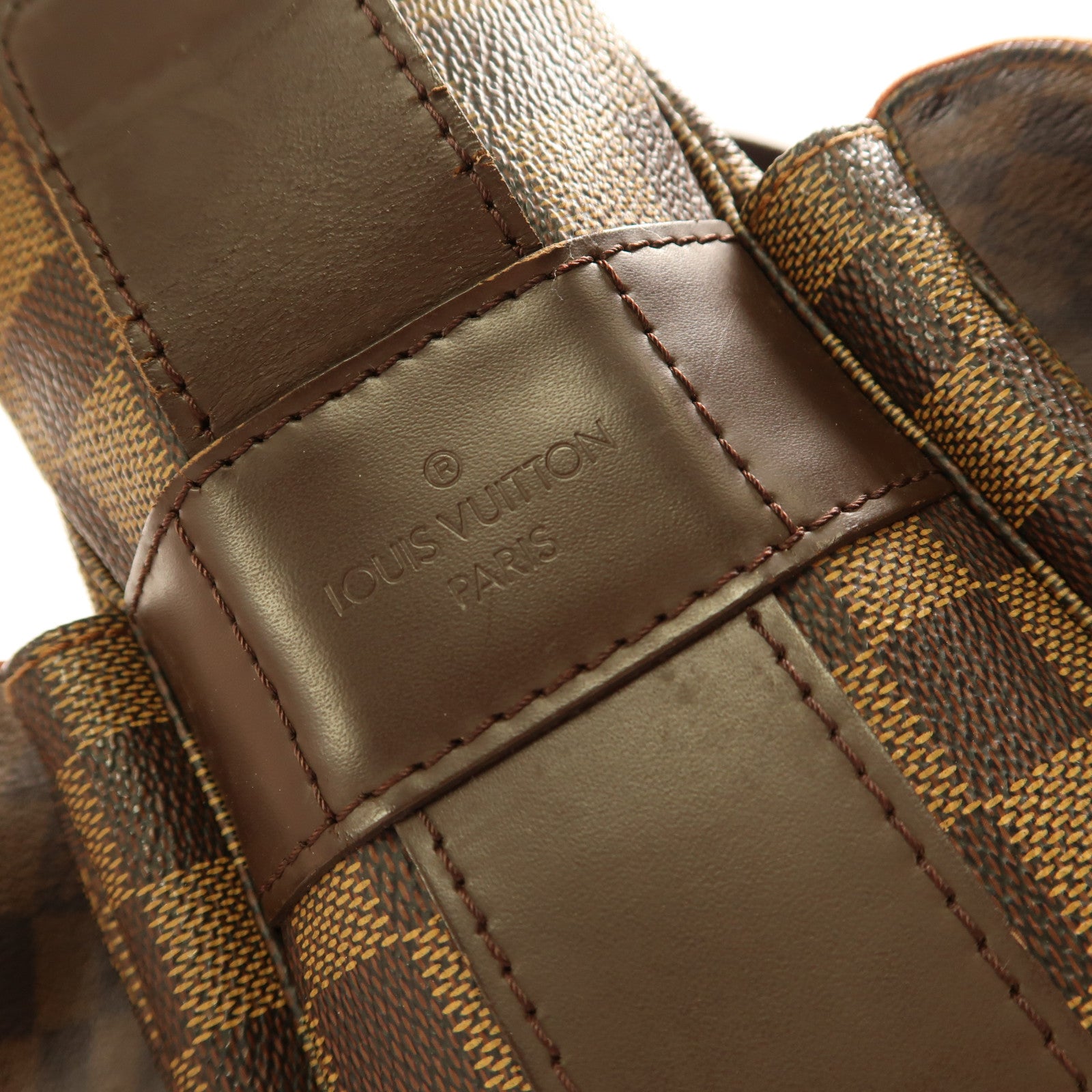 LOUIS VUITTON Damier Bastille金扣肩背袋啡色