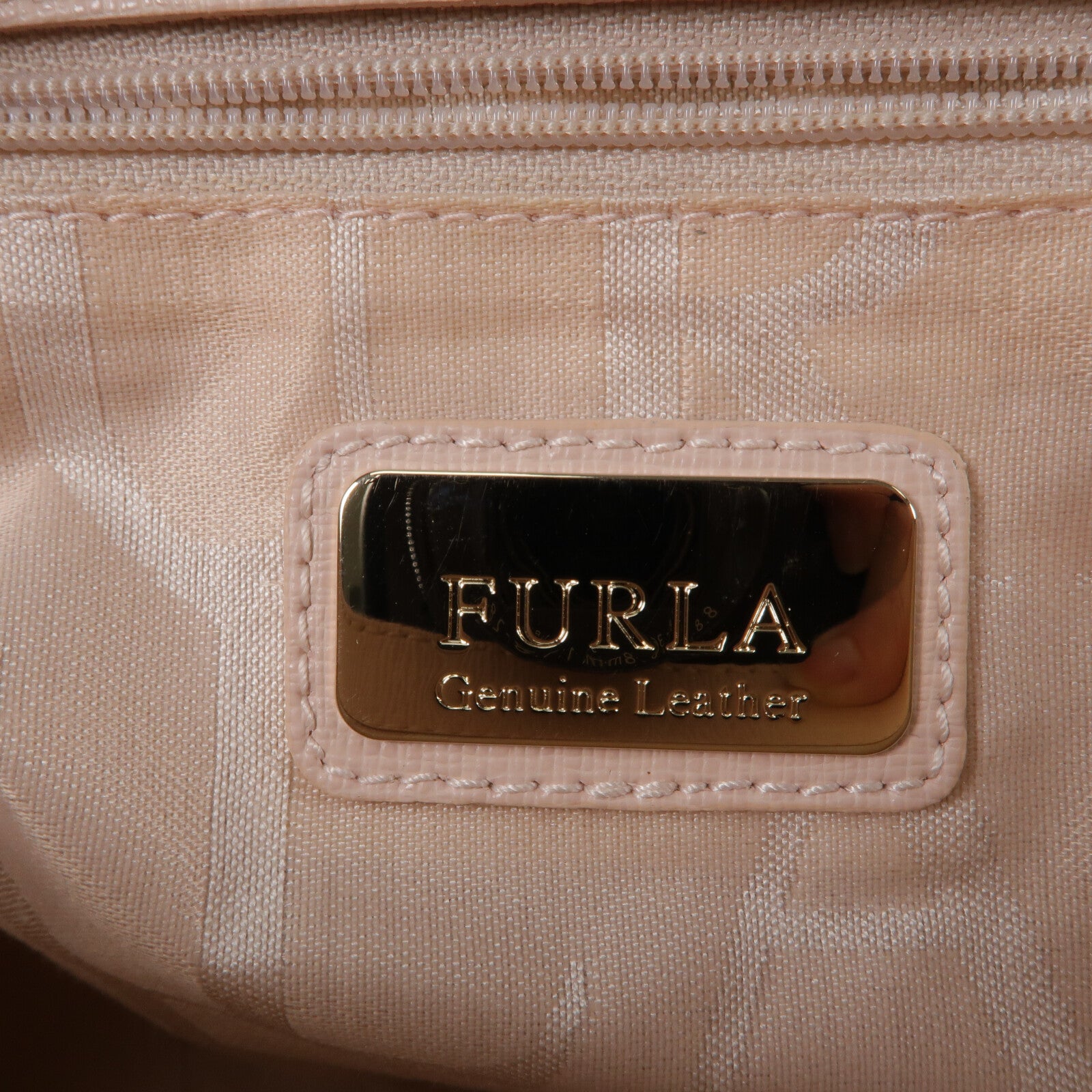 Furla 牛皮皮革Chain Shoulder鏈帶肩背袋