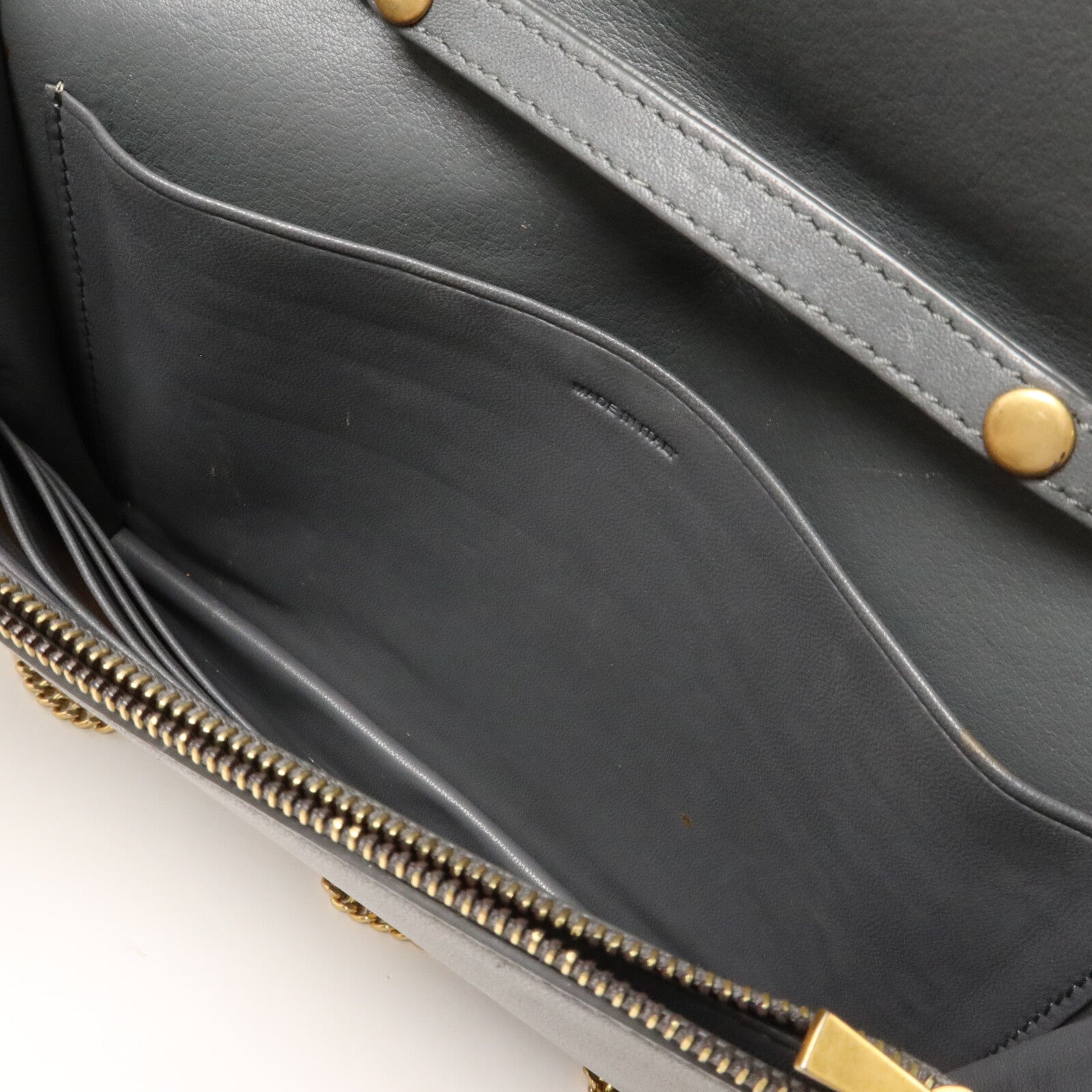 CELINE 牛皮皮革Frame Wallet On Chain鏈帶肩背袋