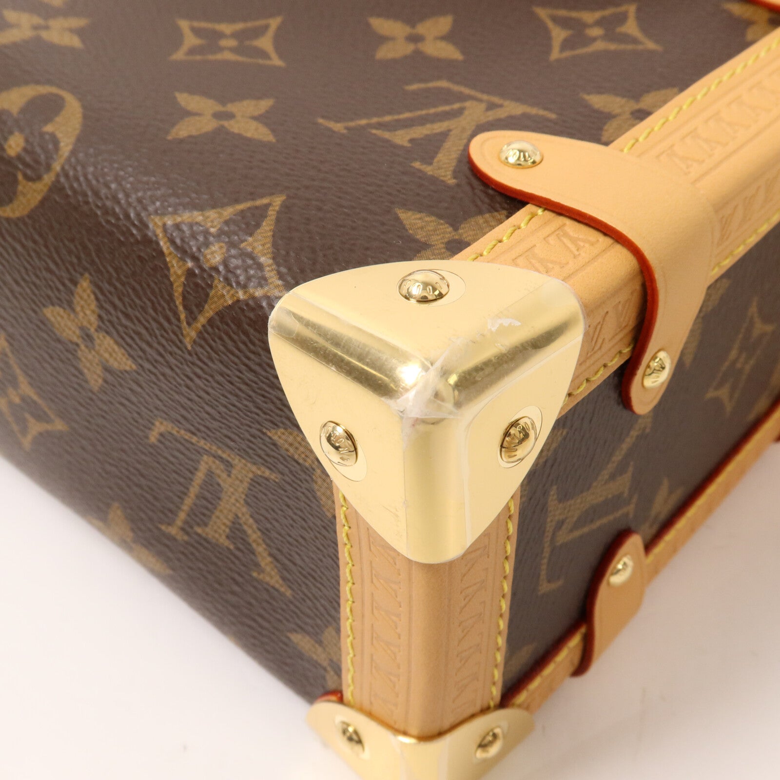 LOUIS VUITTON Monogram Side Trunk MM手挽肩背兩用袋