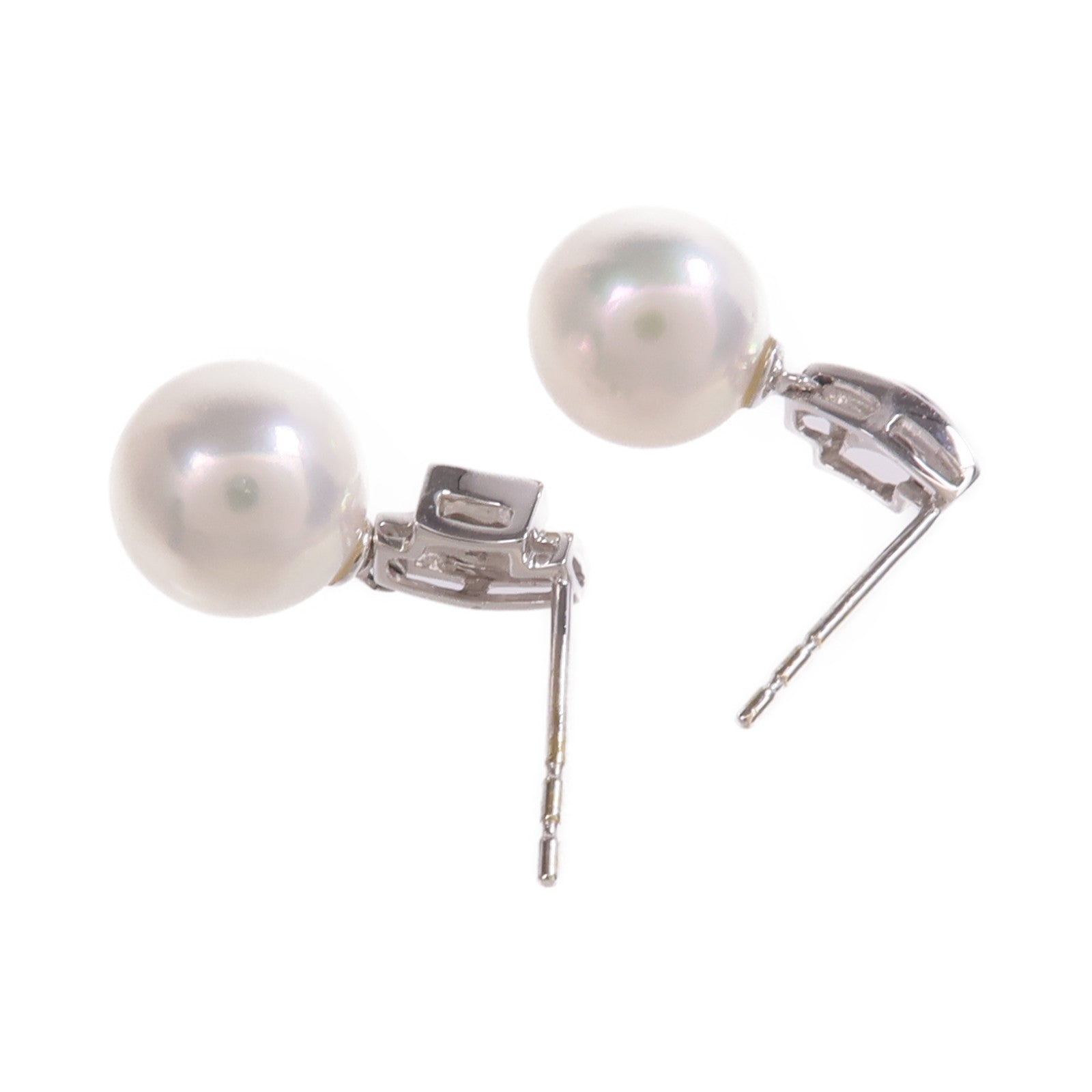 JEWELRY 【激減優惠】18K白金Pearl Diamond Earrings珍珠/鑽石耳環