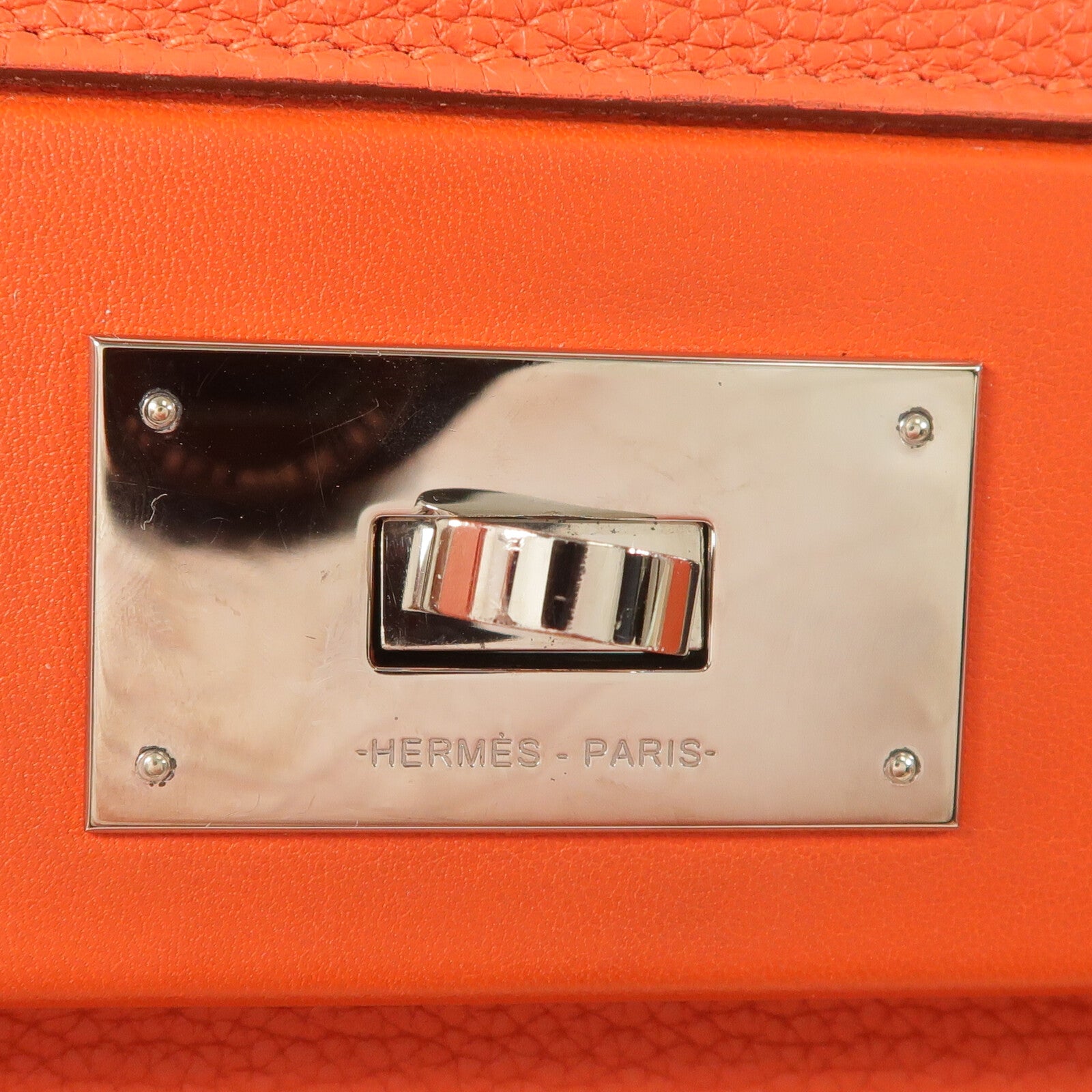 HERMES Clemence皮革24/24 29cm手挽肩背兩用袋Capucine