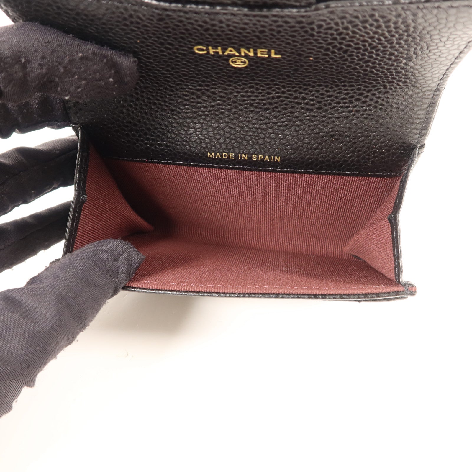 CHANEL 牛皮皮革Card Case金扣卡片套
