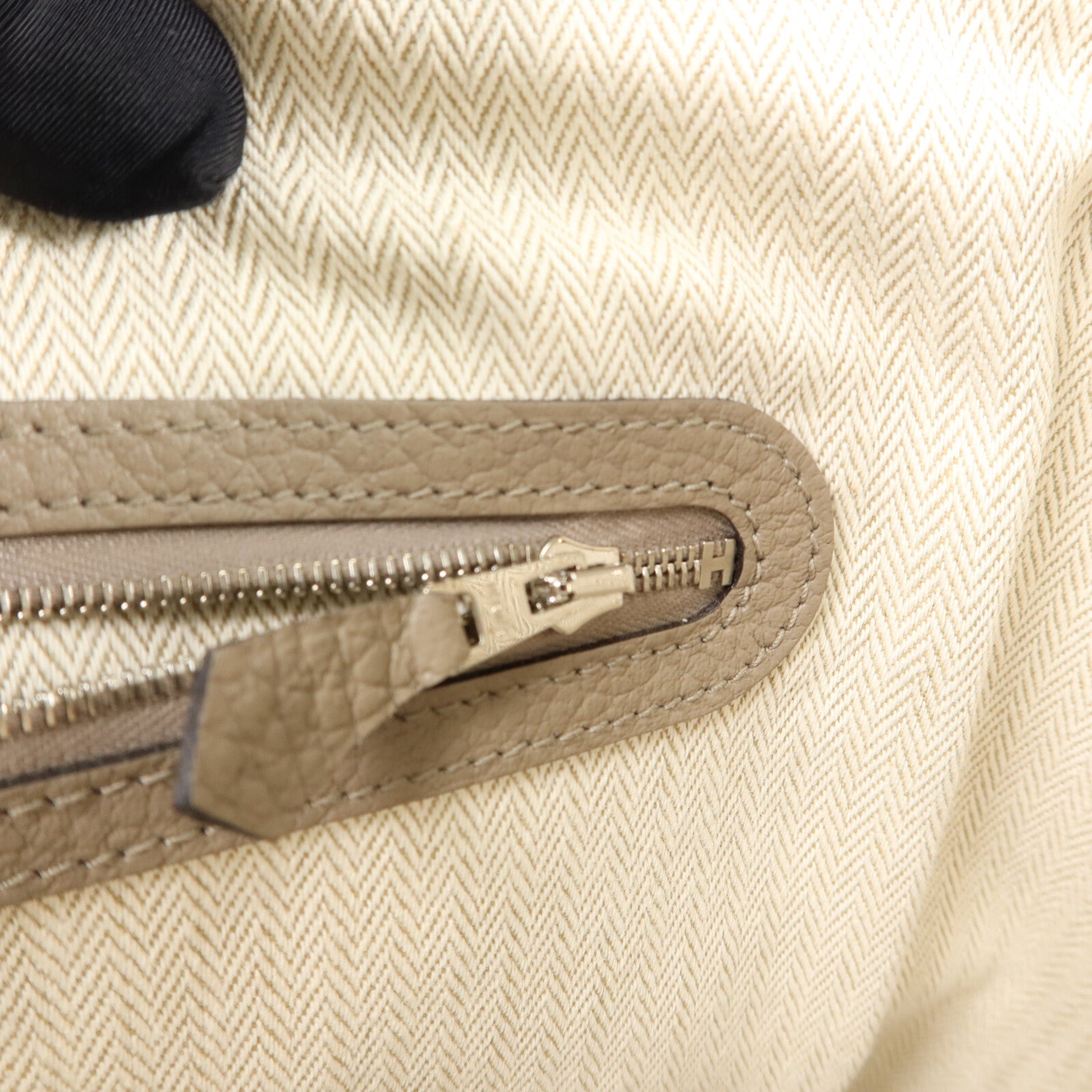 HERMES Negonda皮革Garden Party PM手挽袋Gris Tourterelle