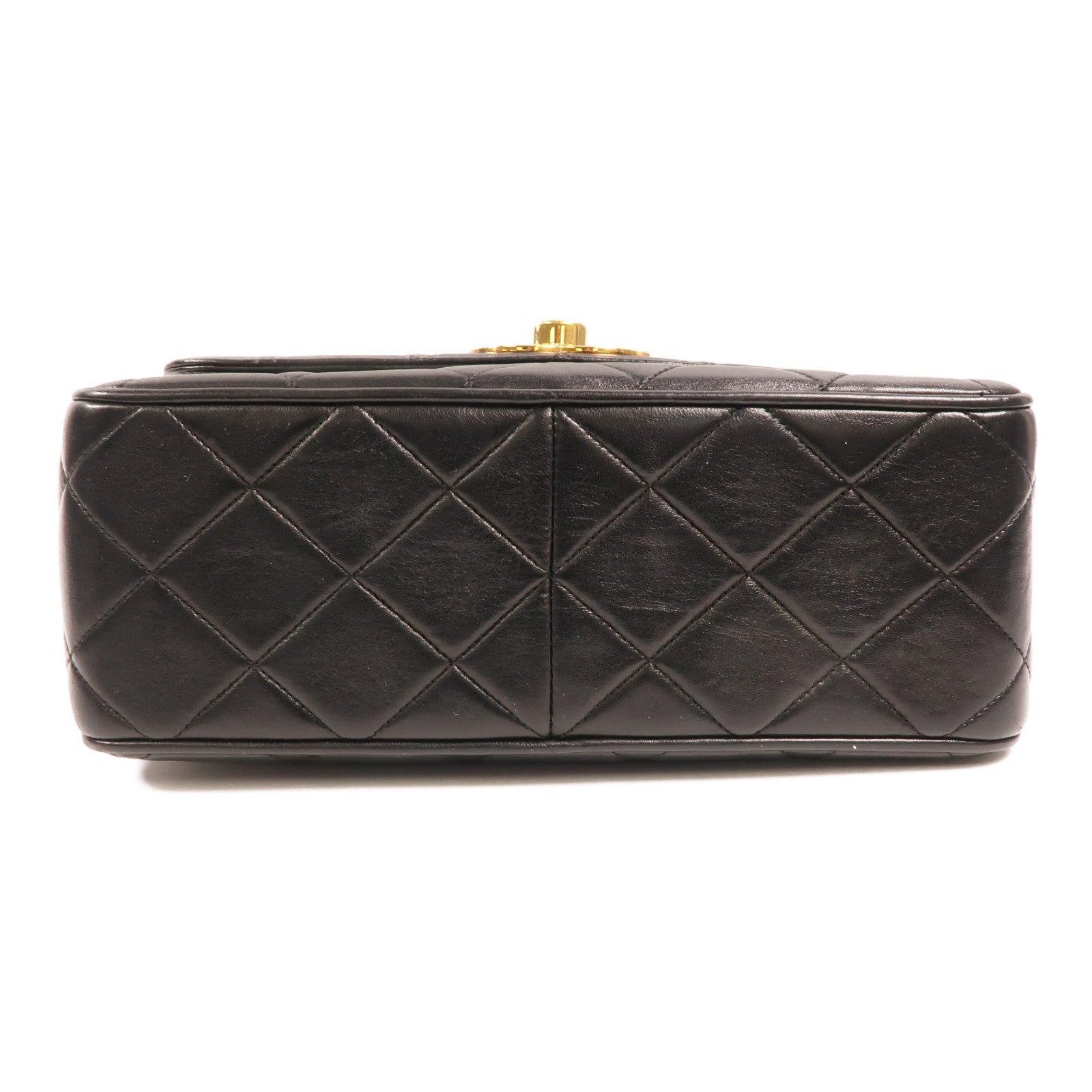 CHANEL 羊皮皮革Vintage Chain Shoulder金扣鏈帶肩背袋