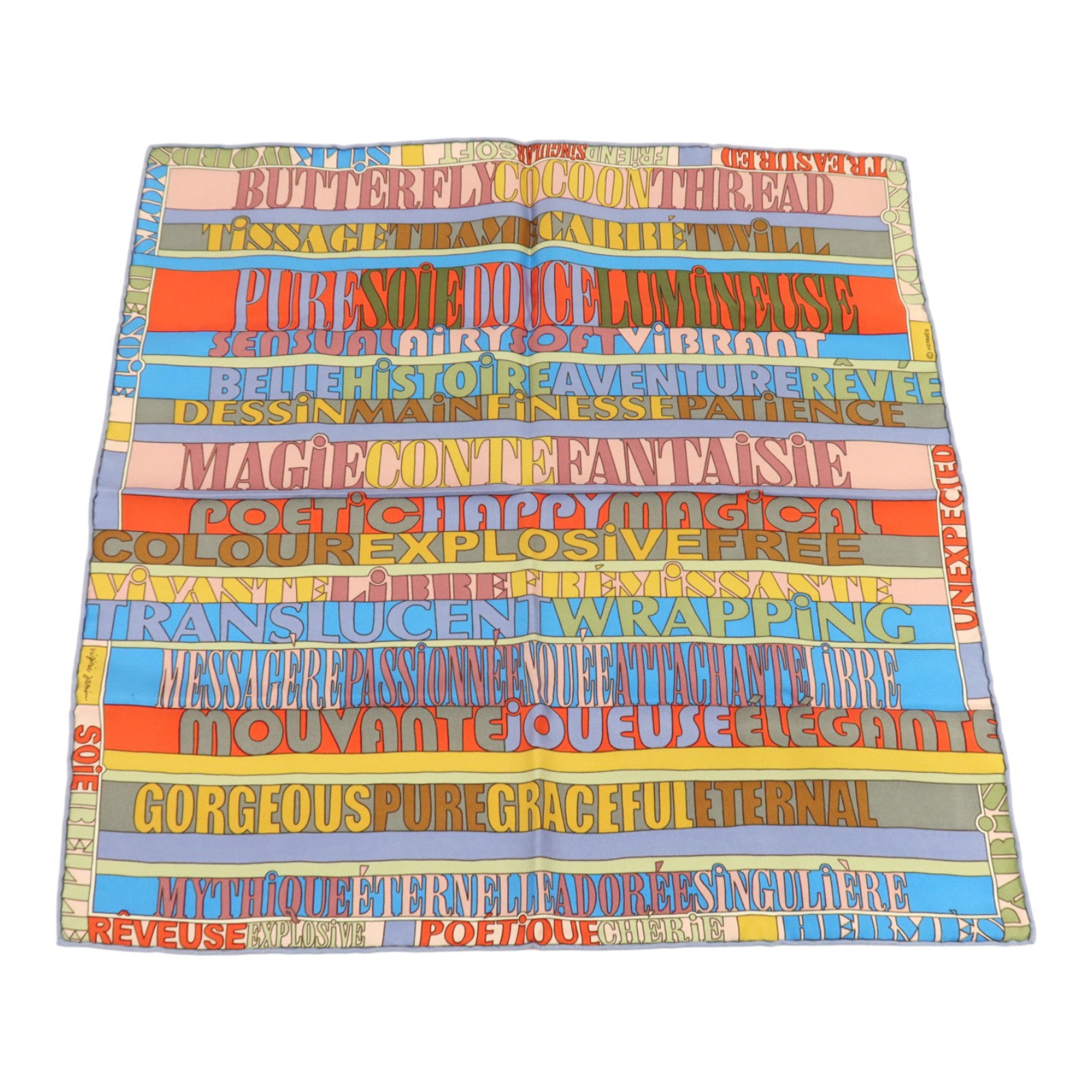 HERMES 絲質Scarf 40x40cm絲巾