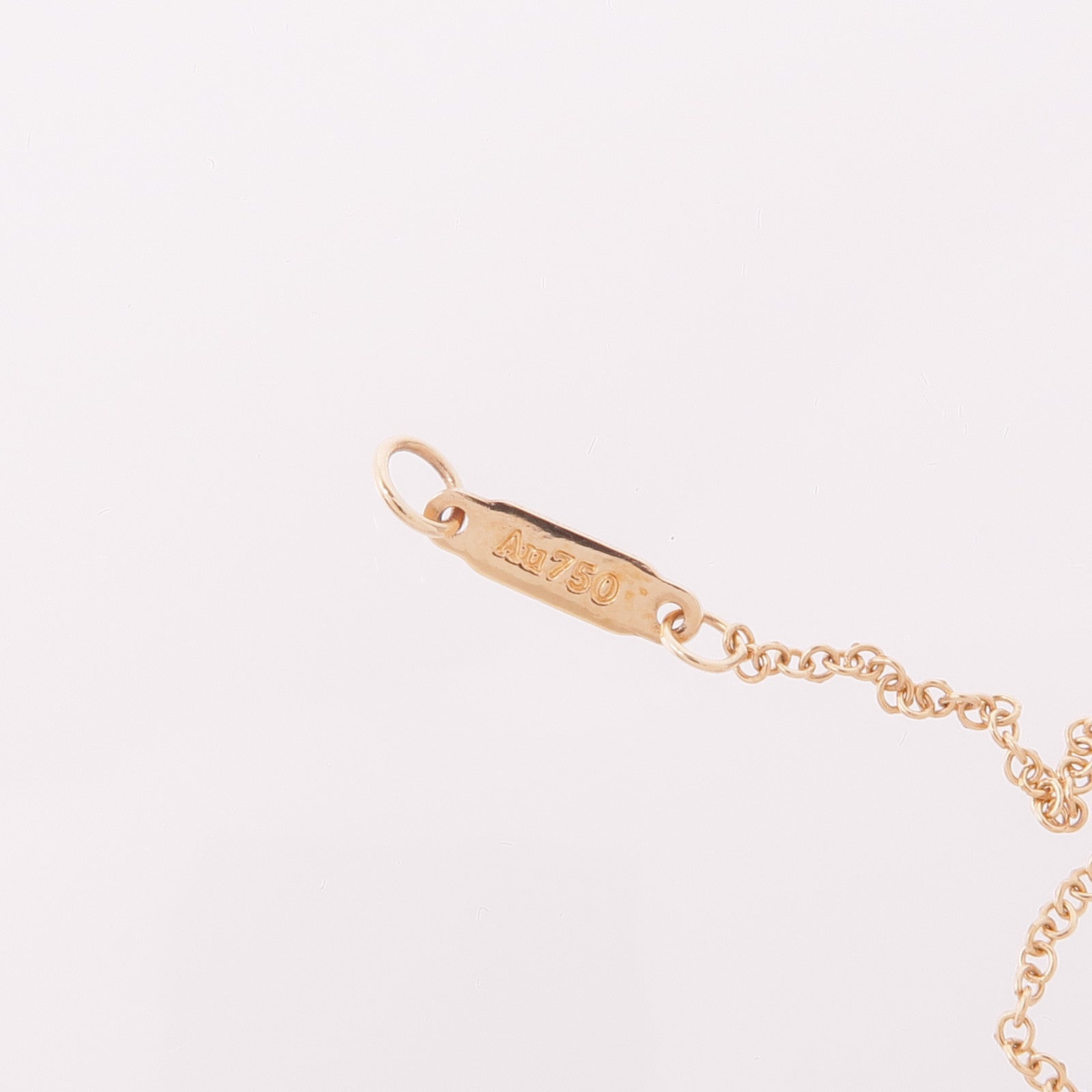 TIFFANY＆CO 18K玫瑰金Solitaire Diamond Necklace鑽石項鍊