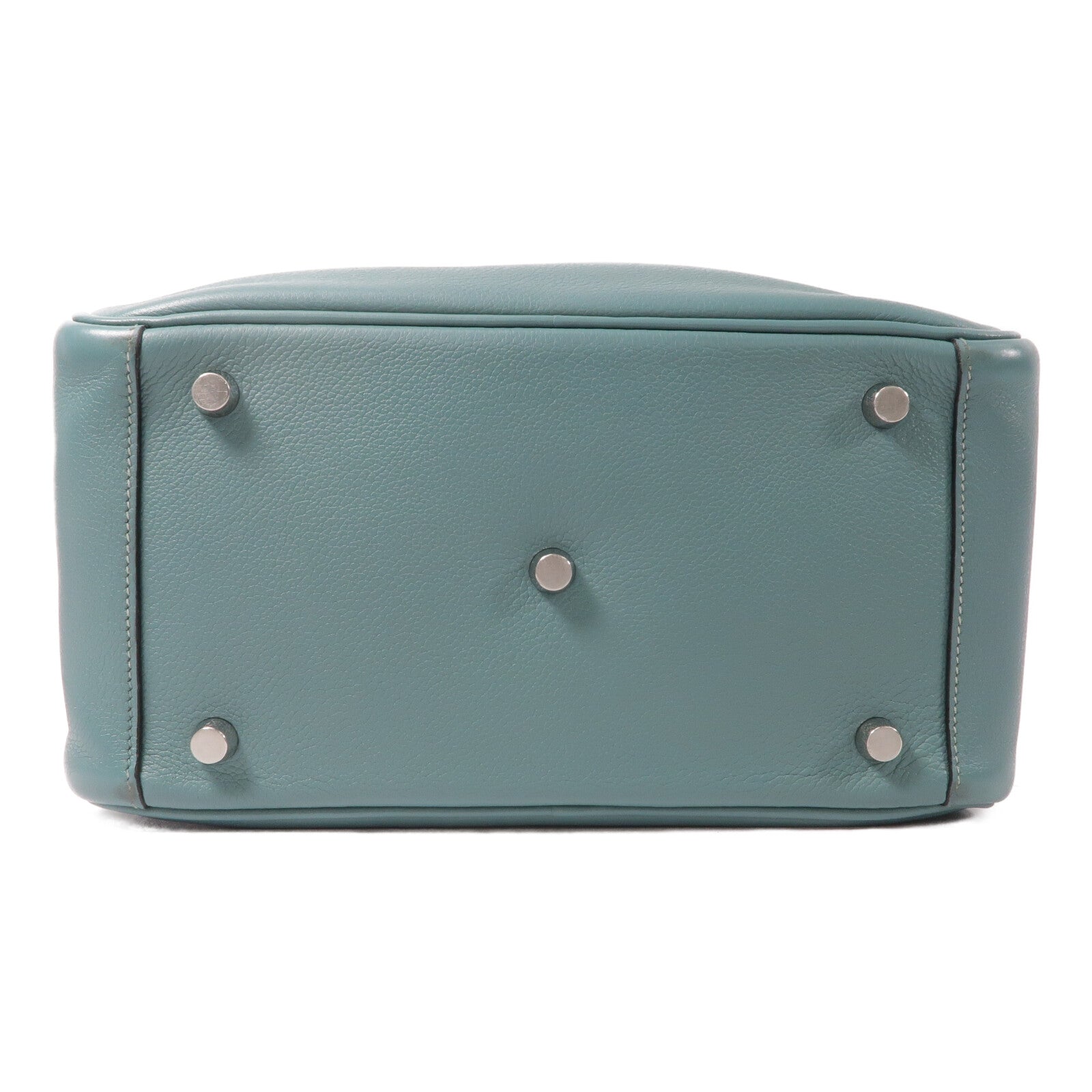 HERMES Evercolor皮革Lindy 26手挽肩背兩用袋Bleu Saint Cyr