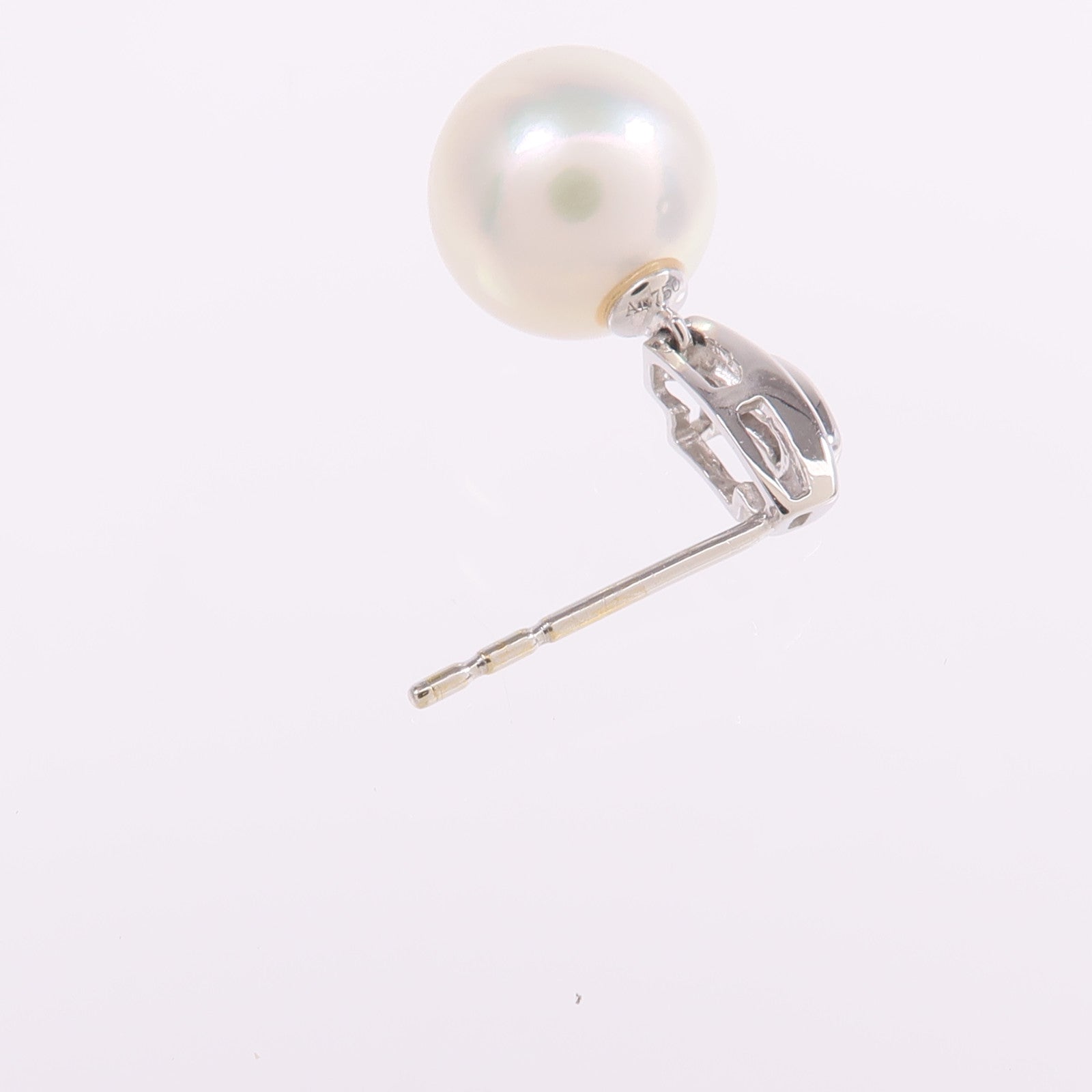 JEWELRY 【激減優惠】18K白金Pearl Diamond Earrings珍珠/鑽石耳環